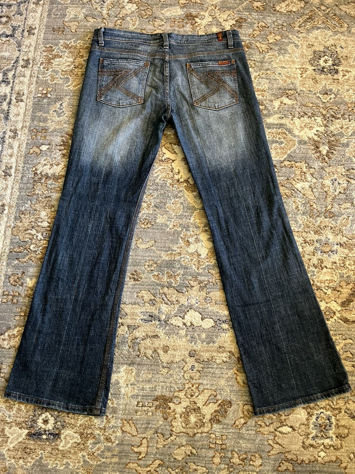 7 For All Mankind MADE IN USA 7FAM FLYNT FLAIRED JEANS 32x32 Size 32" / US 10 / IT 46 - 1 Thumbnail