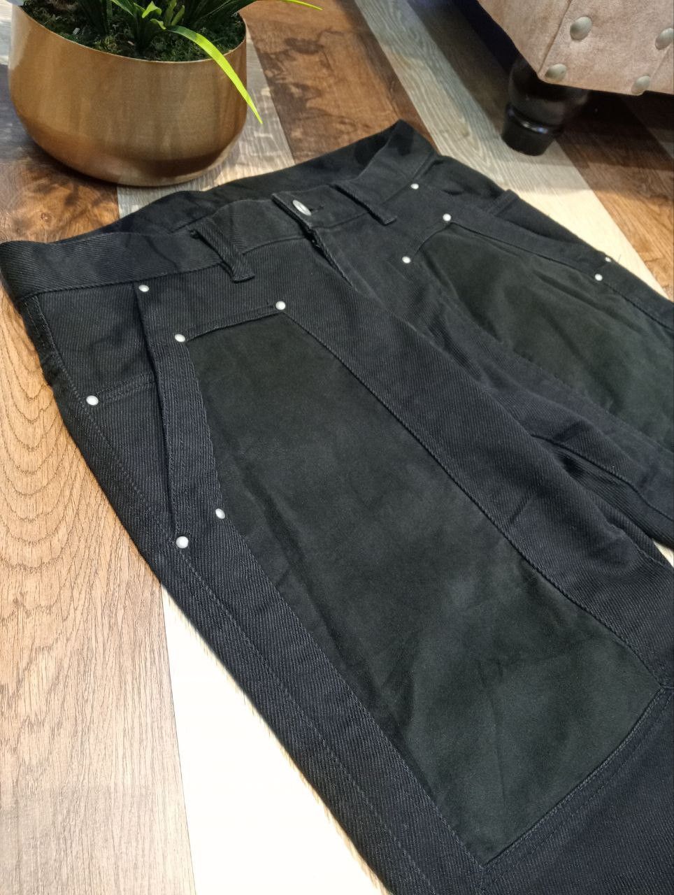 J. Press J. PRESS BUCKLE BACK BLACK JEANS Size US 31 - 4 Thumbnail