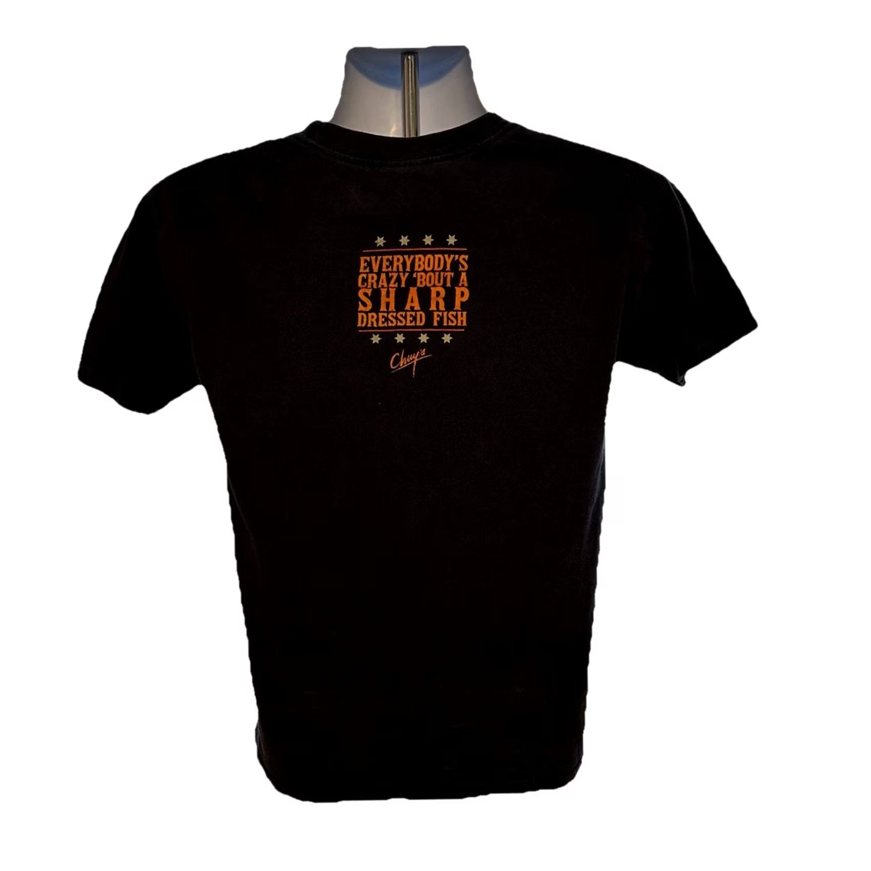 Vintage Chuy’s Tex-Mex Dynasty T-Shirt - 2013 Adult Small Black Double Sided - Viatran Size US S / EU 44-46 / 1 - 2 Thumbnail
