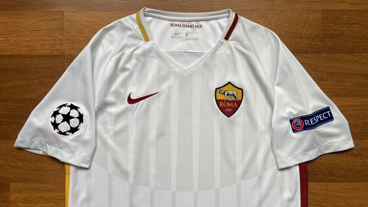 Nike × Vintage AS ROMA NIKE 2017/2018 FOOTBALL SOCCER AWAY JERSEY Size US L / EU 52-54 / 3 - 2 Thumbnail