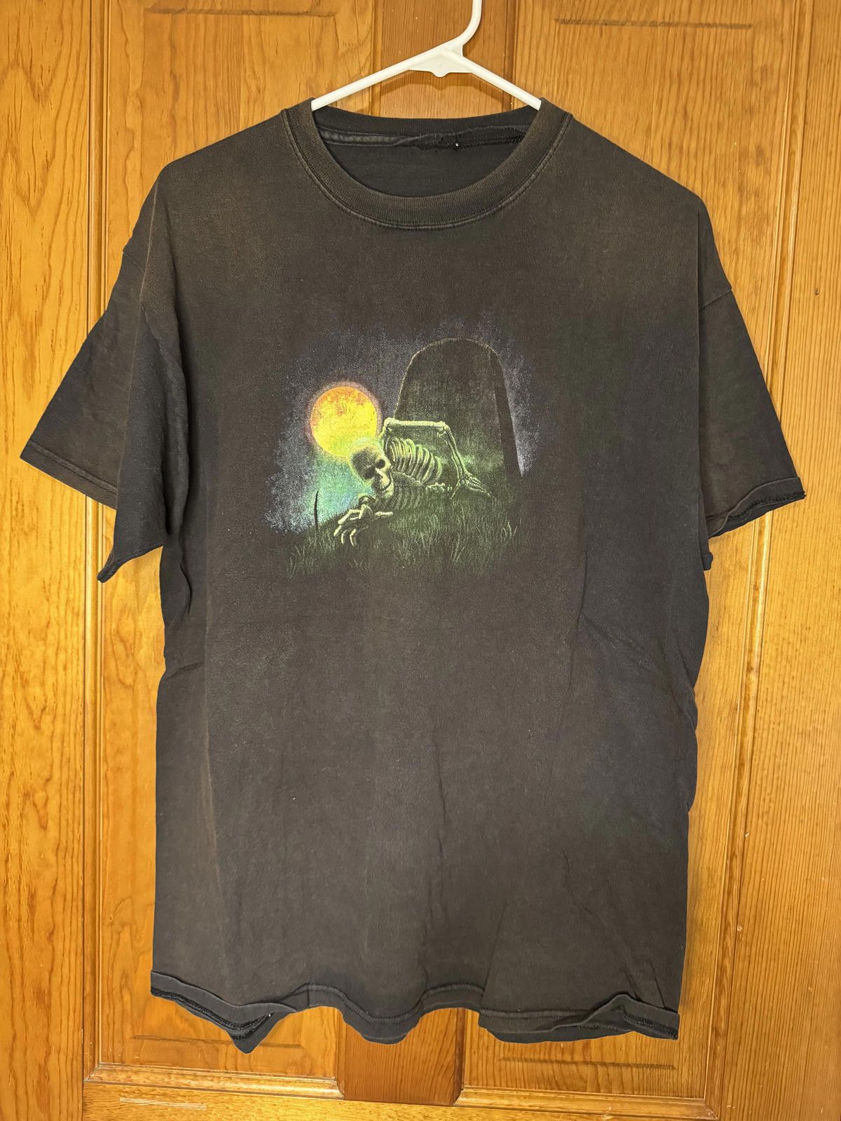 Unknown London Black Graphic Skeleton T-Shirt Size ONE SIZE - 1 Thumbnail
