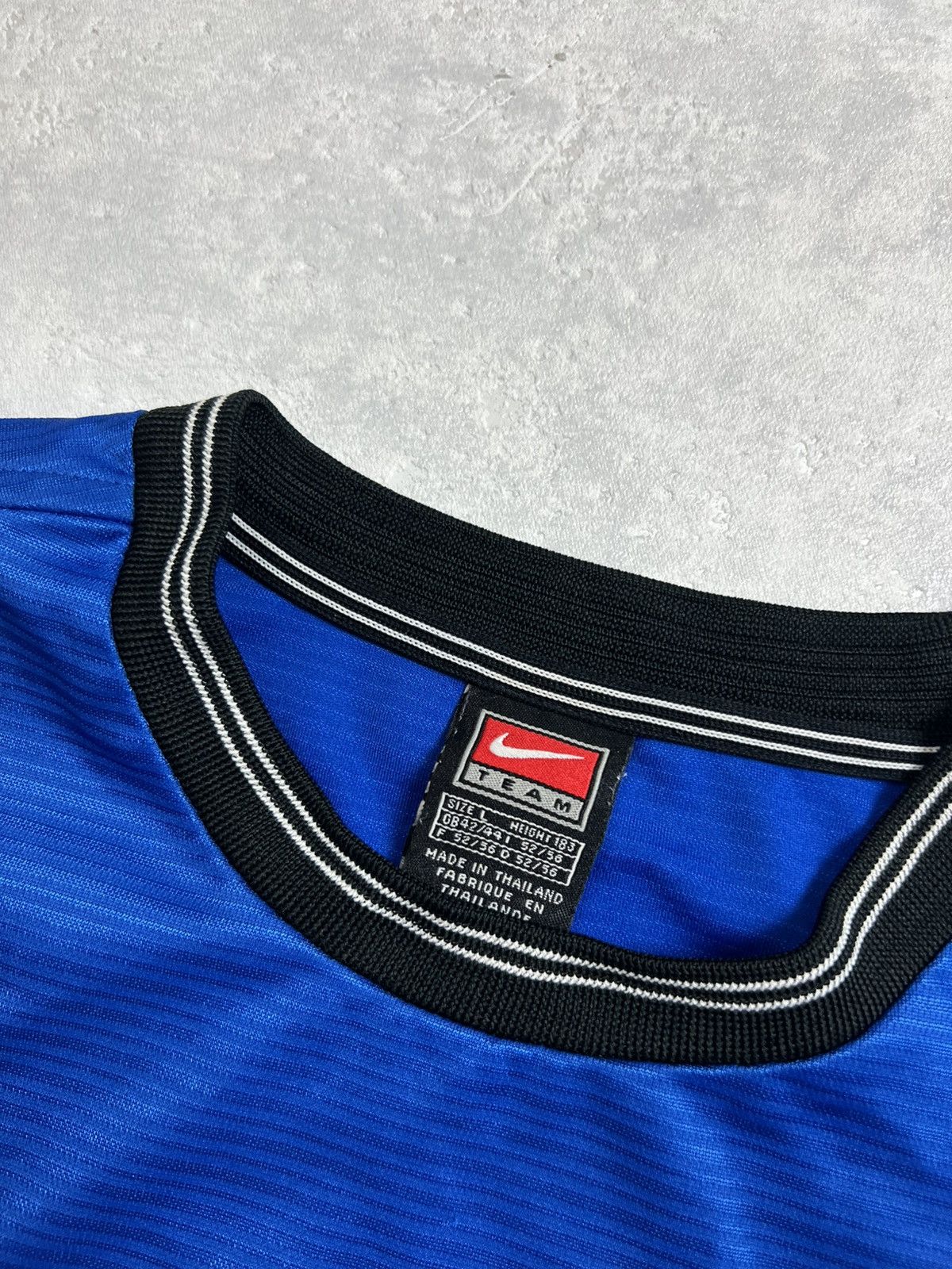 Nike 90s Nike Swoosh Vintage Y2K Soccer Longsleeve Retro Polo Tee Size US L / EU 52-54 / 3 - 5 Thumbnail