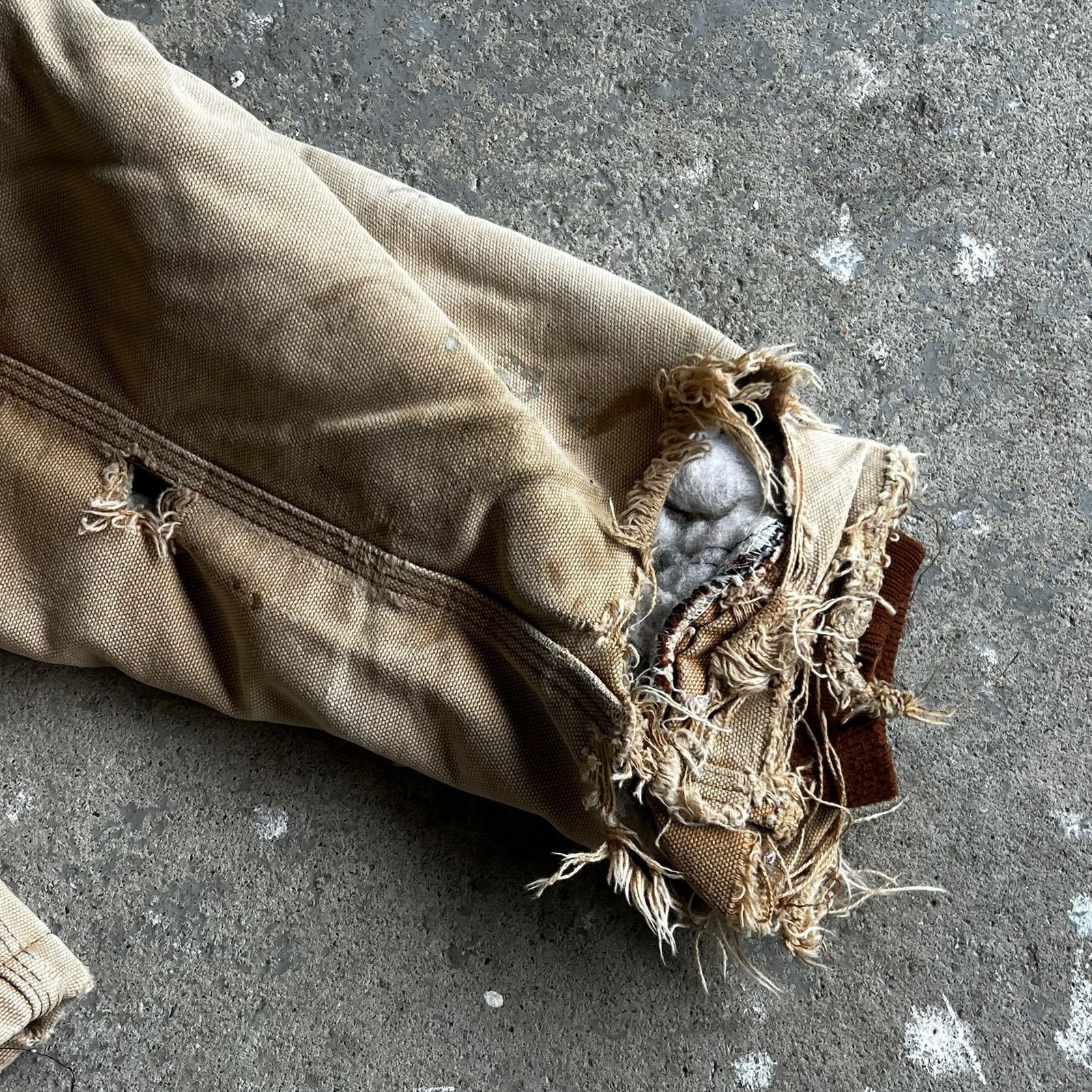 Carhartt × Vintage Carhartt faded brown thrashed arctic work wear jacket Size US L / EU 52-54 / 3 - 16 Thumbnail
