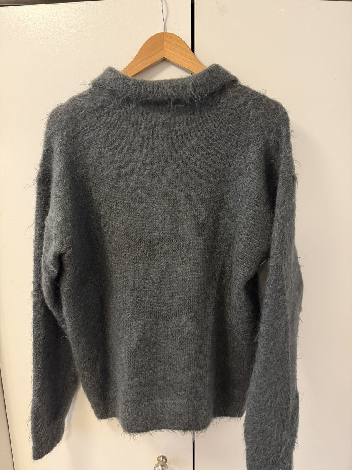 Auralee × Kith Brushed Super Kid Mohair Knit Polo, size 4 Size US L / EU 52-54 / 3 - 6 Thumbnail