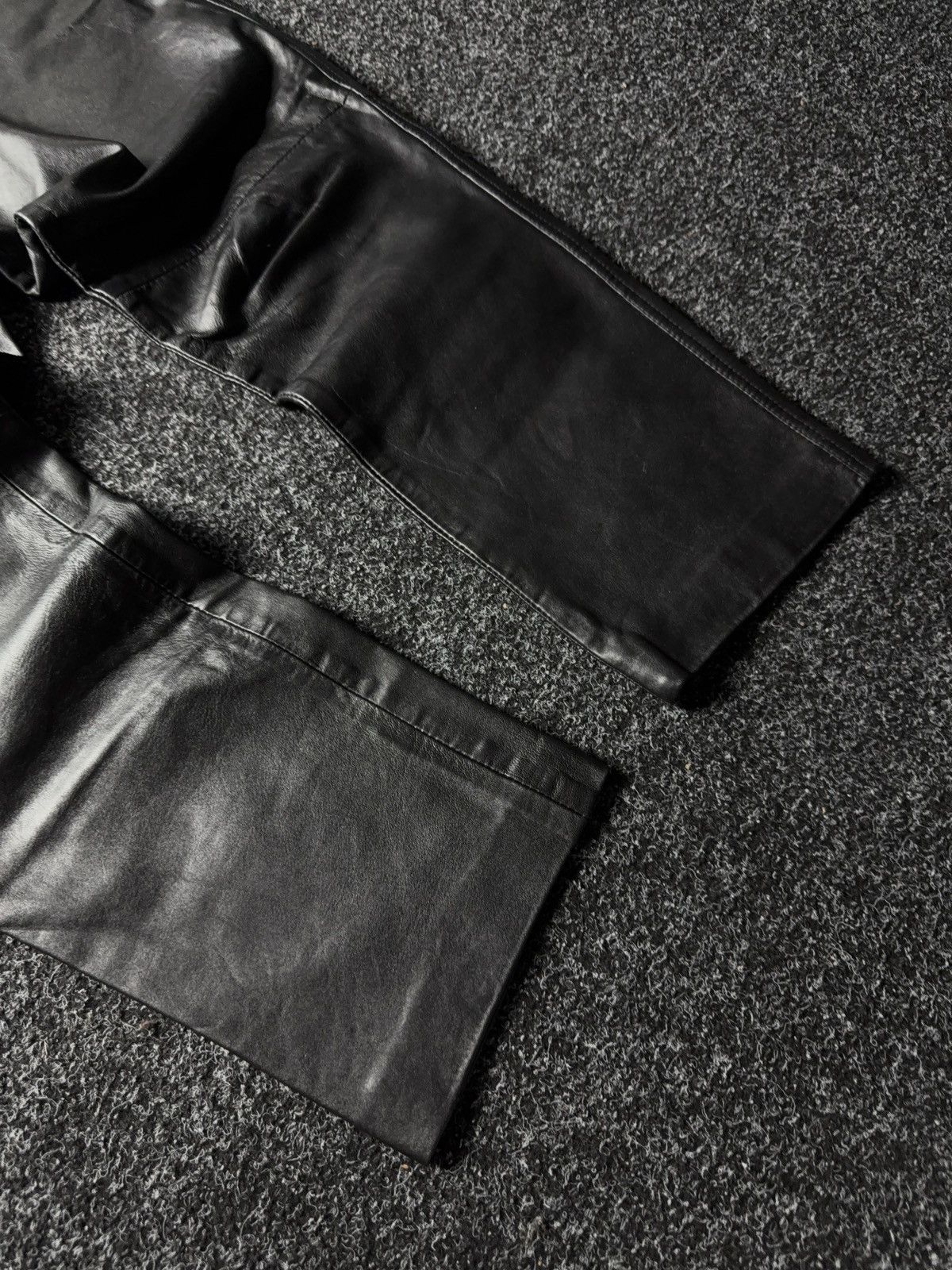 Leather Y2K Vintage Leather Pants Opium Style Alt Biker USA Rare Size US 34 / EU 50 - 4 Thumbnail