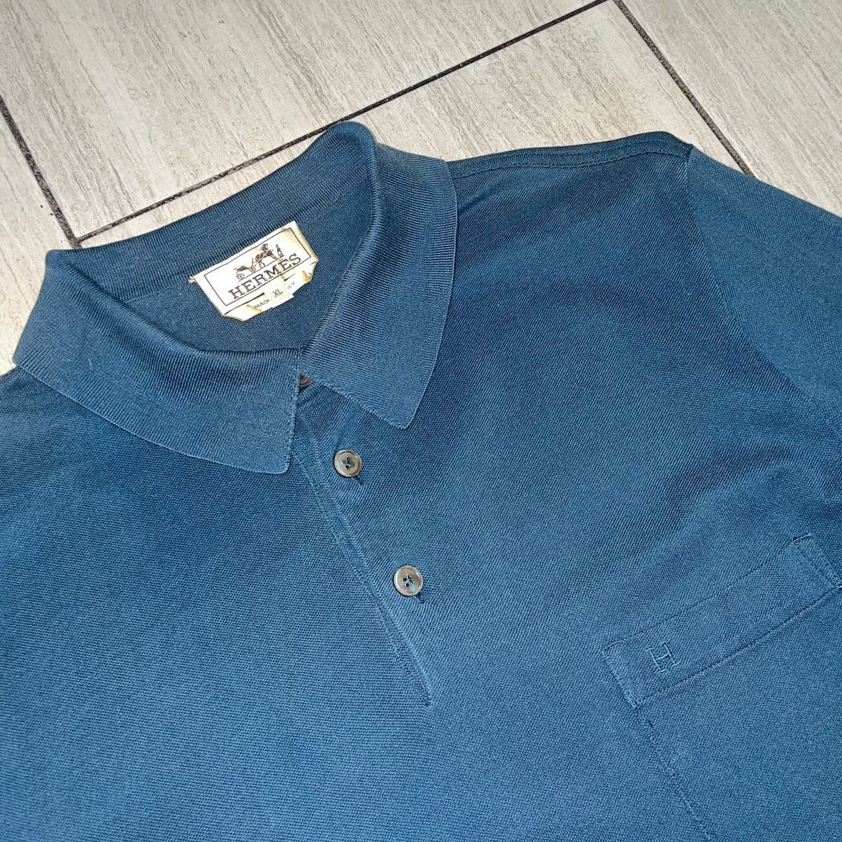Hermes Hermes Pocket Polo Shirt Size US XL / EU 56 / 4 - 3 Thumbnail