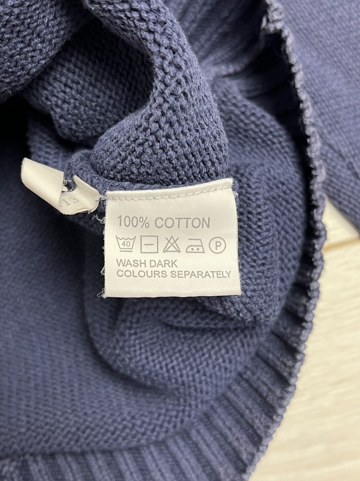 Yves Saint Laurent Vintage YSL Pour Homme Navy Crewneck Sweater Size US XL / EU 56 / 4 - 13 Thumbnail