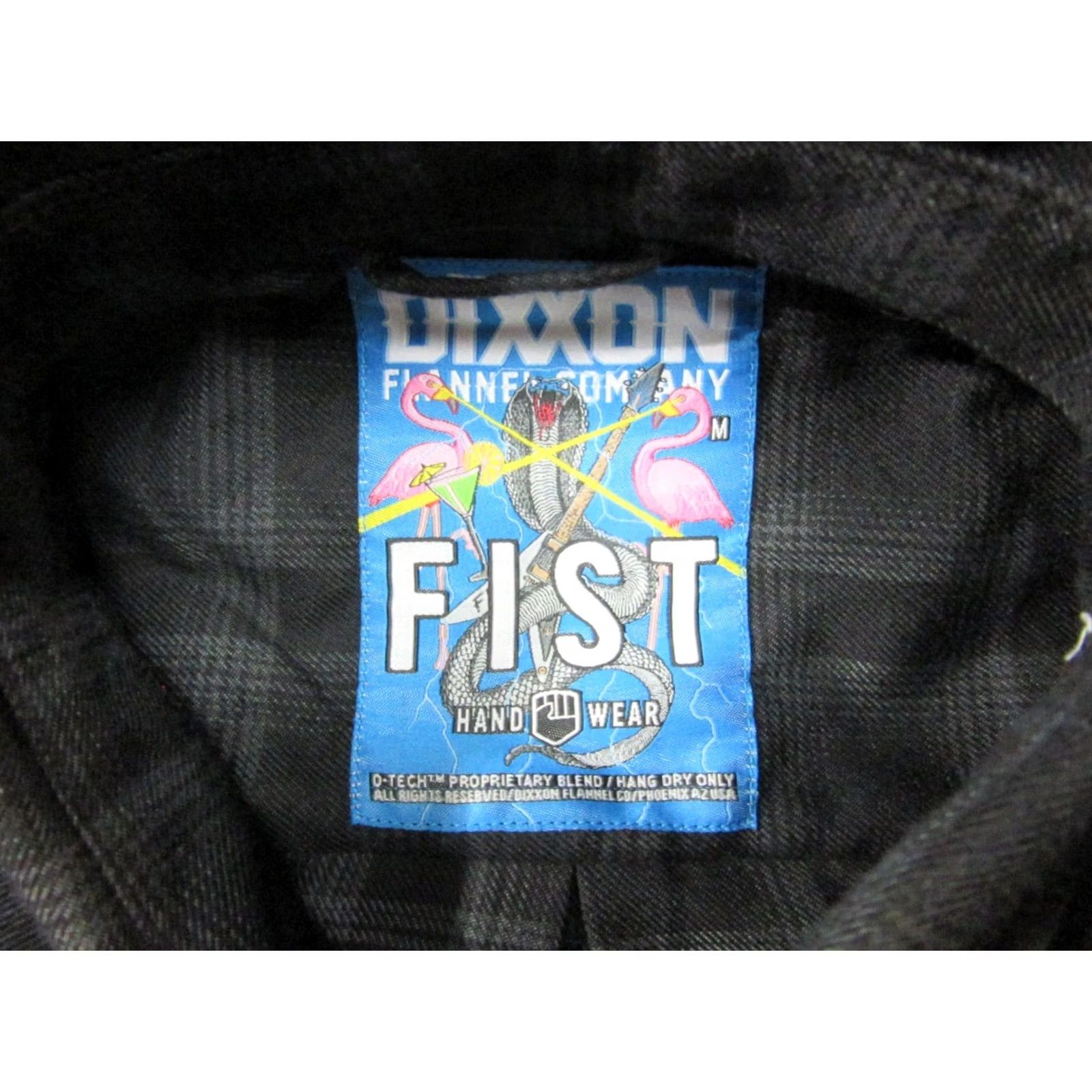 Vintage Dixxon Flannel Shirt Womens Medium Gray Black Plaid Fist Long Sleeve Button-Up Pockets Size M / US 6-8 / IT 42-44 - 5 Thumbnail