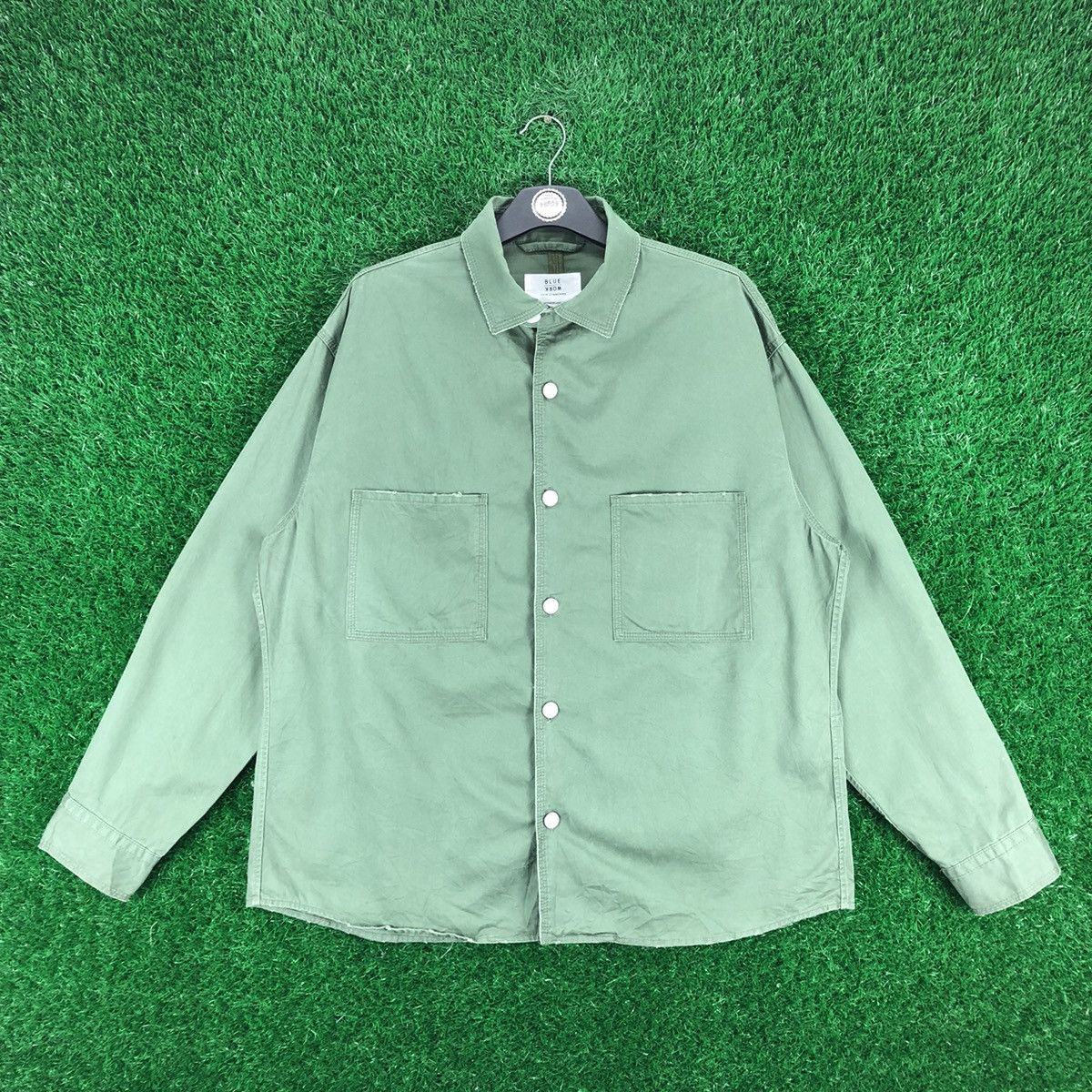 image of Double Pocket Jacket Workwear Style By Tomorrowland in Green, Men's (Size Medium)