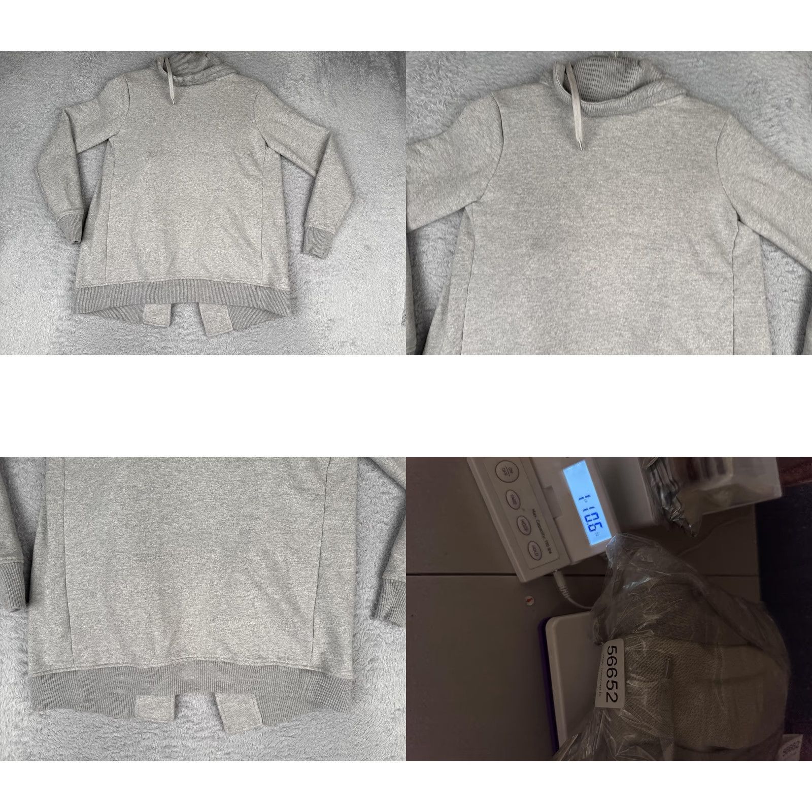 Athleta Athleta Jacket Womens XS Gray French Terry Hooded Full Zip Cardigan Sweatshirt Size XS / US 0-2 / IT 36-38 - 9 Thumbnail