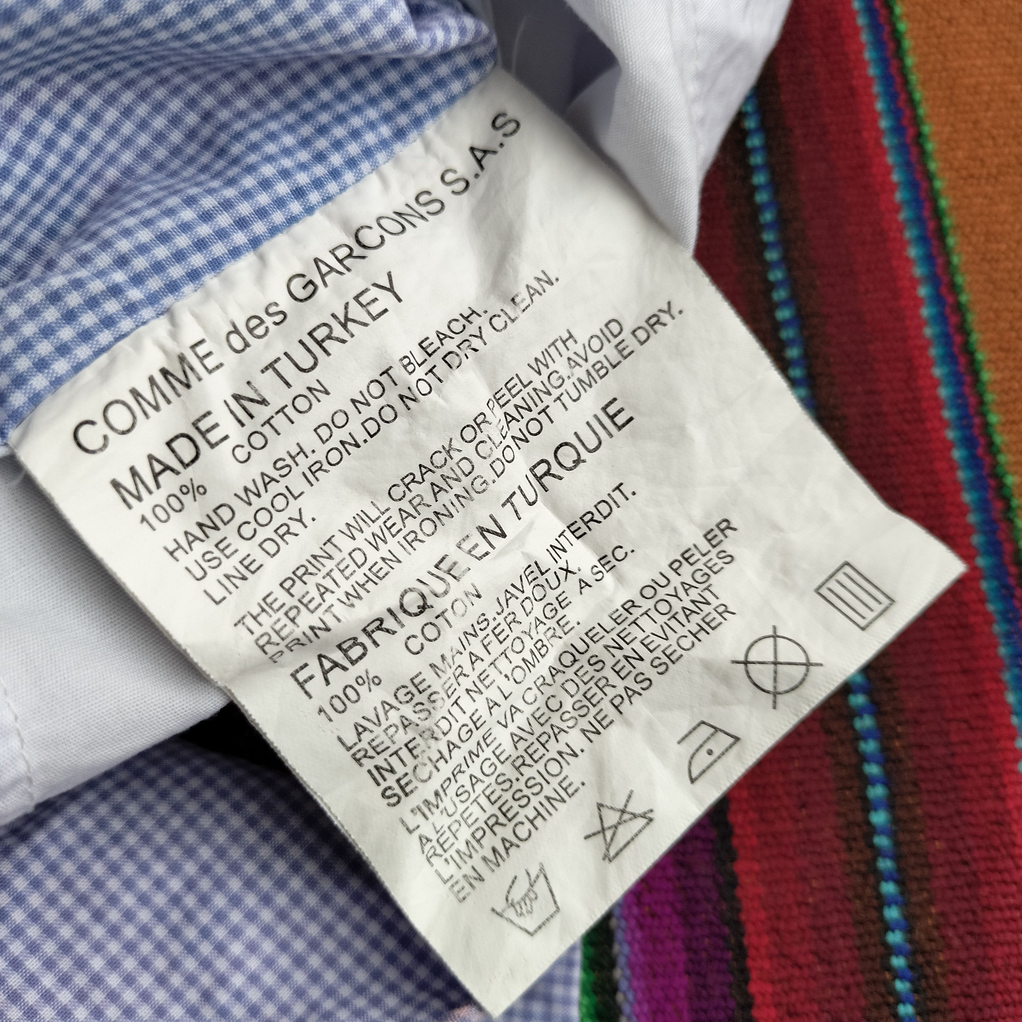 Comme des Garcons SHIRT CdG shirt Catton Panelled gingham Ls shirt Size US L / EU 52-54 / 3 - 12 Thumbnail