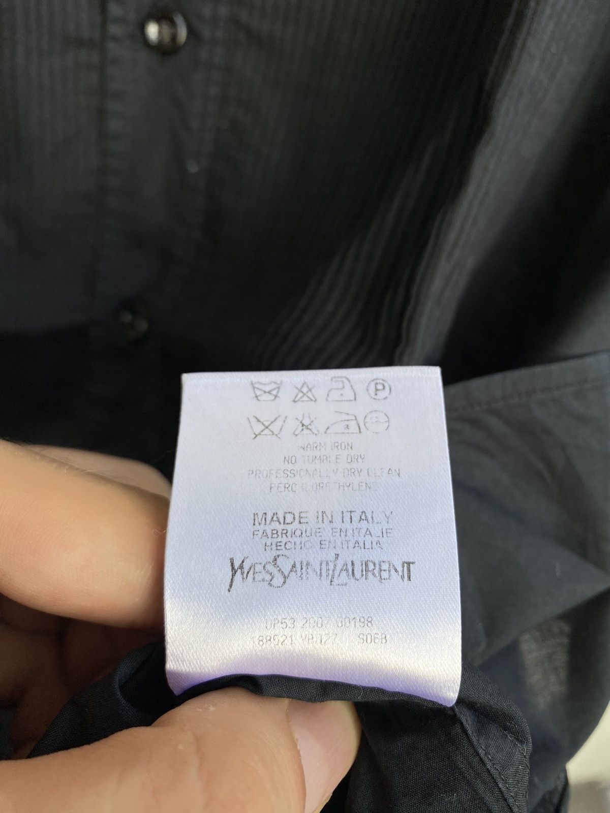 Yves Saint Laurent Black 2007 YSL Shirt Size US M / EU 48-50 / 2 - 4 Thumbnail