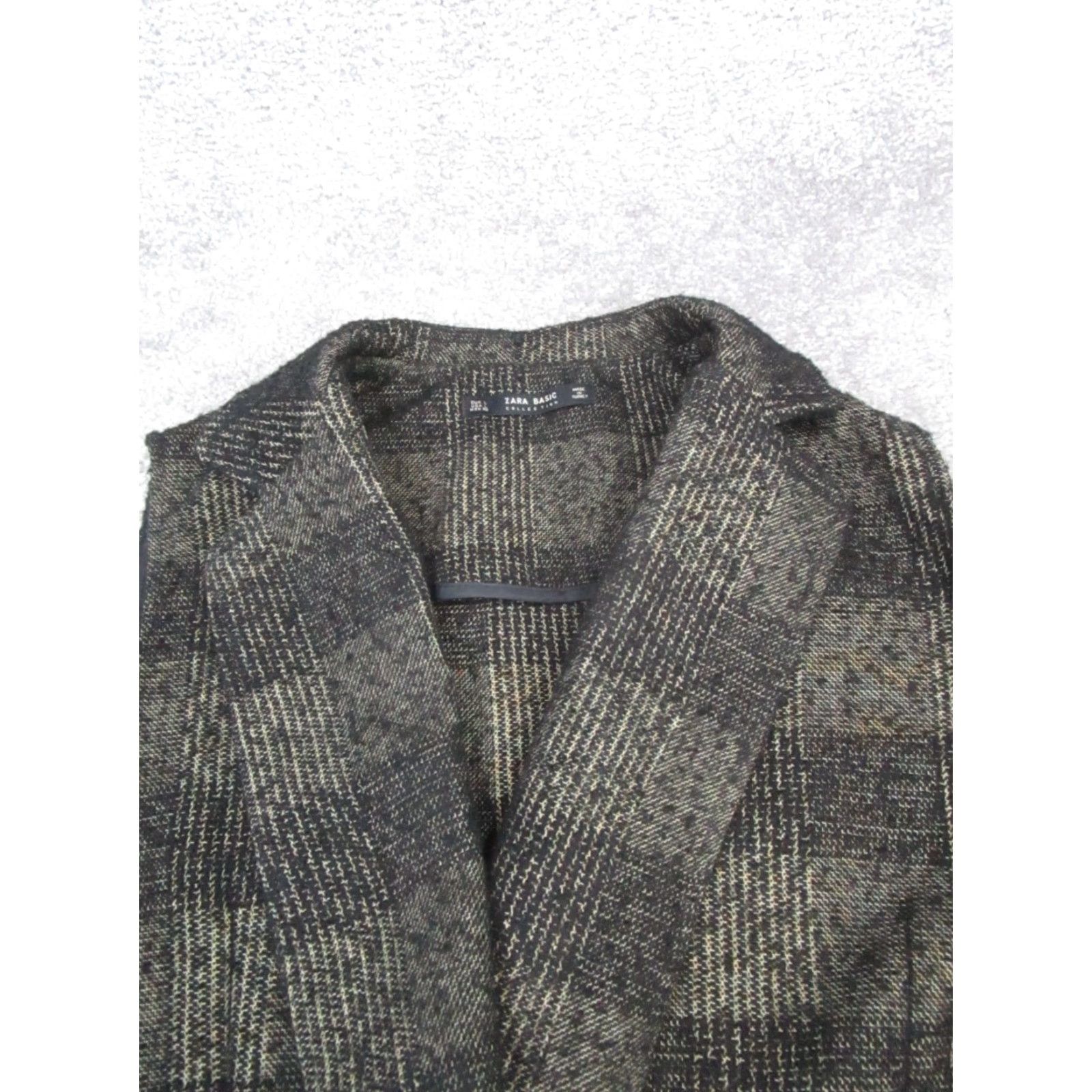Zara Zara Vest Womens Large Black Open Front Striped Knit Casual Vest Size L / US 10 / IT 46 - 2 Thumbnail