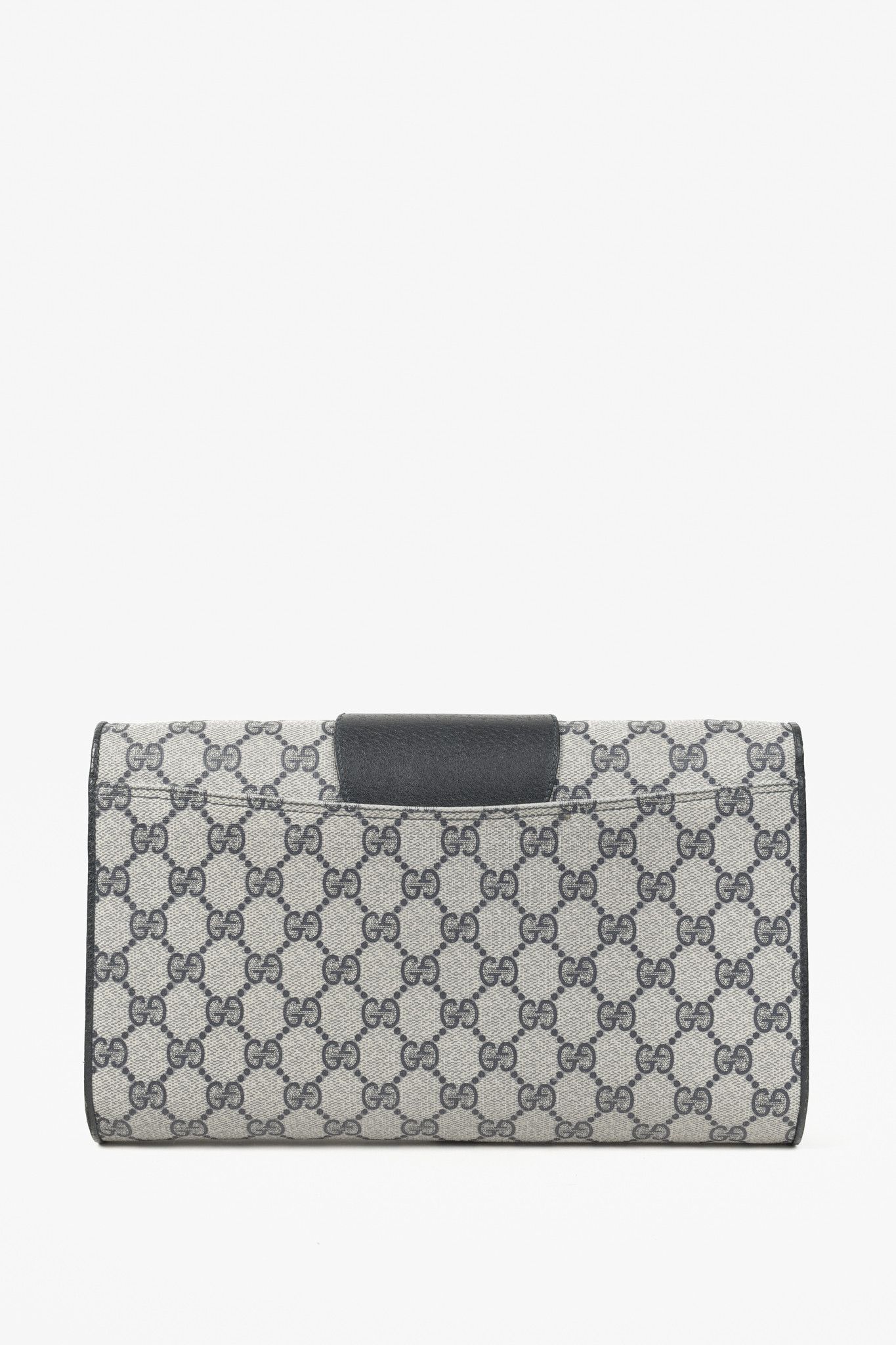 Gucci Gucci Vintage Navy Blue Monogram Clutch Bag Size ONE SIZE - 4 Thumbnail