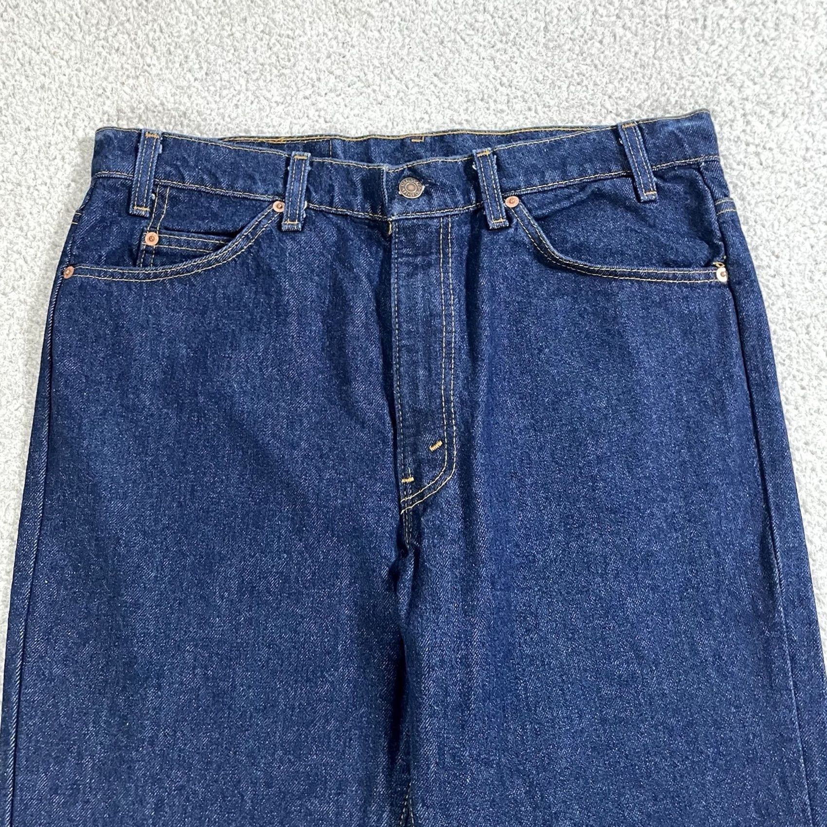 Levi's Levis 517 Jeans Mens 36x30 Denim Blue Vintage Dark Wash USA 80s 90s Bootcut 5-Pocket Design Regular Shirt? Size US 36 / EU 52 - 5 Thumbnail