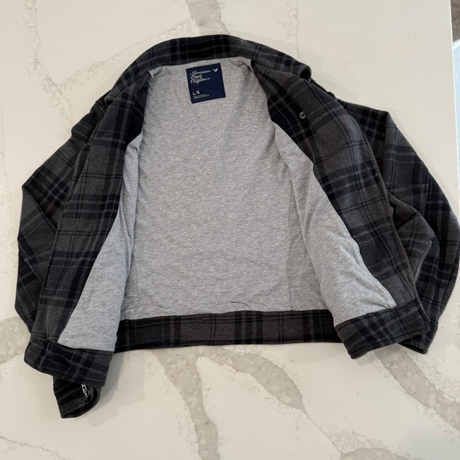 American Eagle Outfitters Y2K American Eagle Asymmetrical Plaid Moto Jacket Women’s L Size L / US 10 / IT 46 - 5 Thumbnail