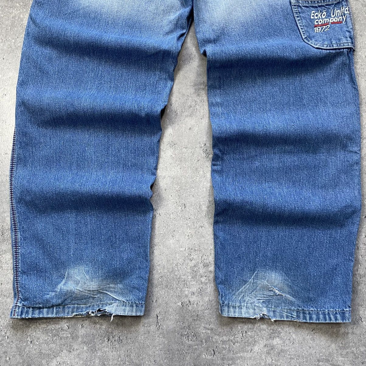 Ecko Unltd. Ecko Unltd. Denim Baggy Jeans Hip Hop style Parachute Retro Size US 33 - 5 Thumbnail
