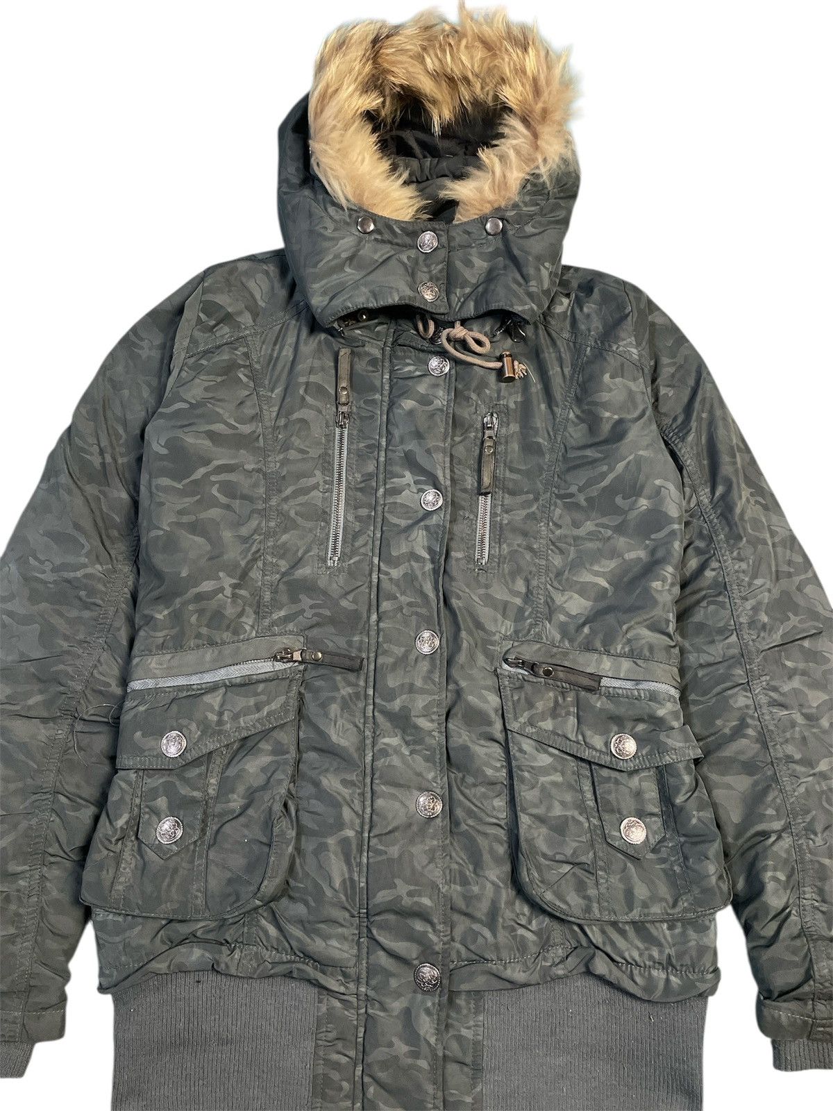 If Six Was Nine 2000s Japanese Brand Vence Fur Multipocket Punk Jacket Size US S / EU 44-46 / 1 - 3 Thumbnail