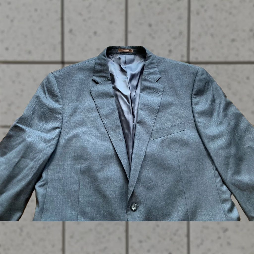 Peter Millar Peter Millar Blazer Mens 46 Tall Gray Wool 2 Button Sports Coat Size 46R - 1 Thumbnail