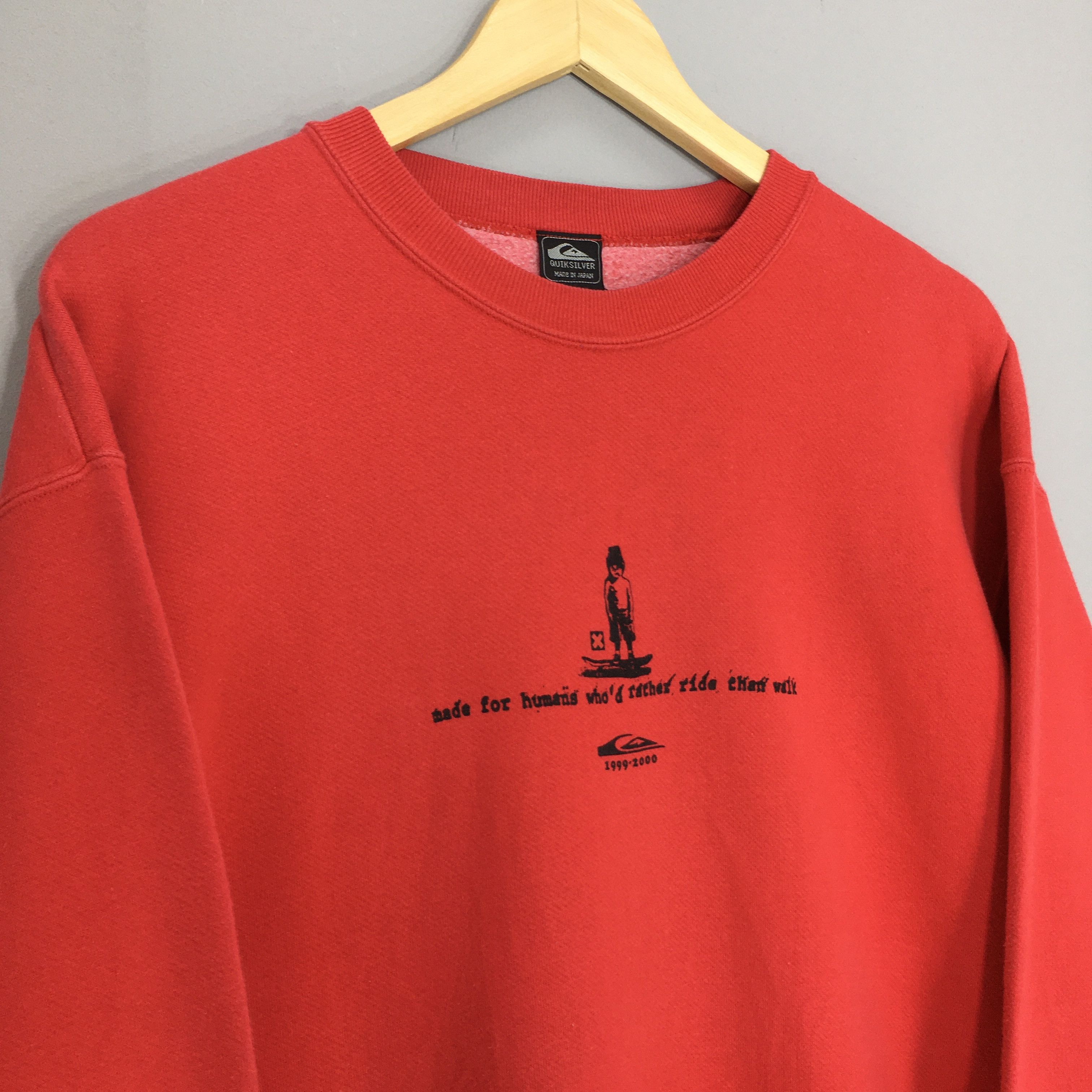 Quiksilver × Vintage Vintage 1990s Quiksilver Skateboards Sweatshirt Large Size US L / EU 52-54 / 3 - 5 Thumbnail