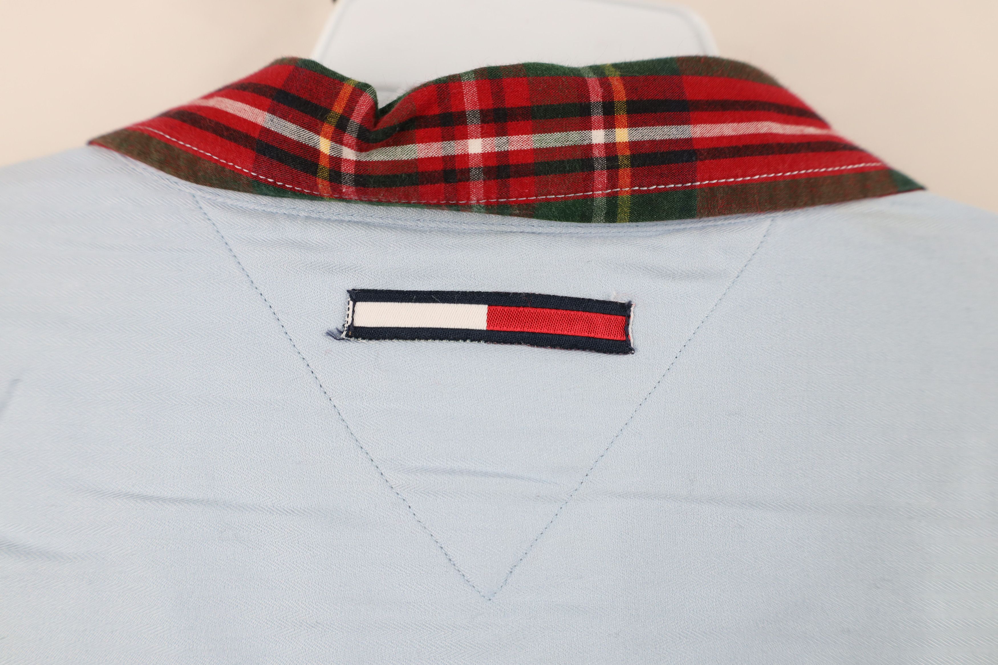 Tommy Hilfiger Vintage 90s Tommy Hilfiger N Sew Collared Button Shirt Plaid Size US XL / EU 56 / 4 - 11 Thumbnail