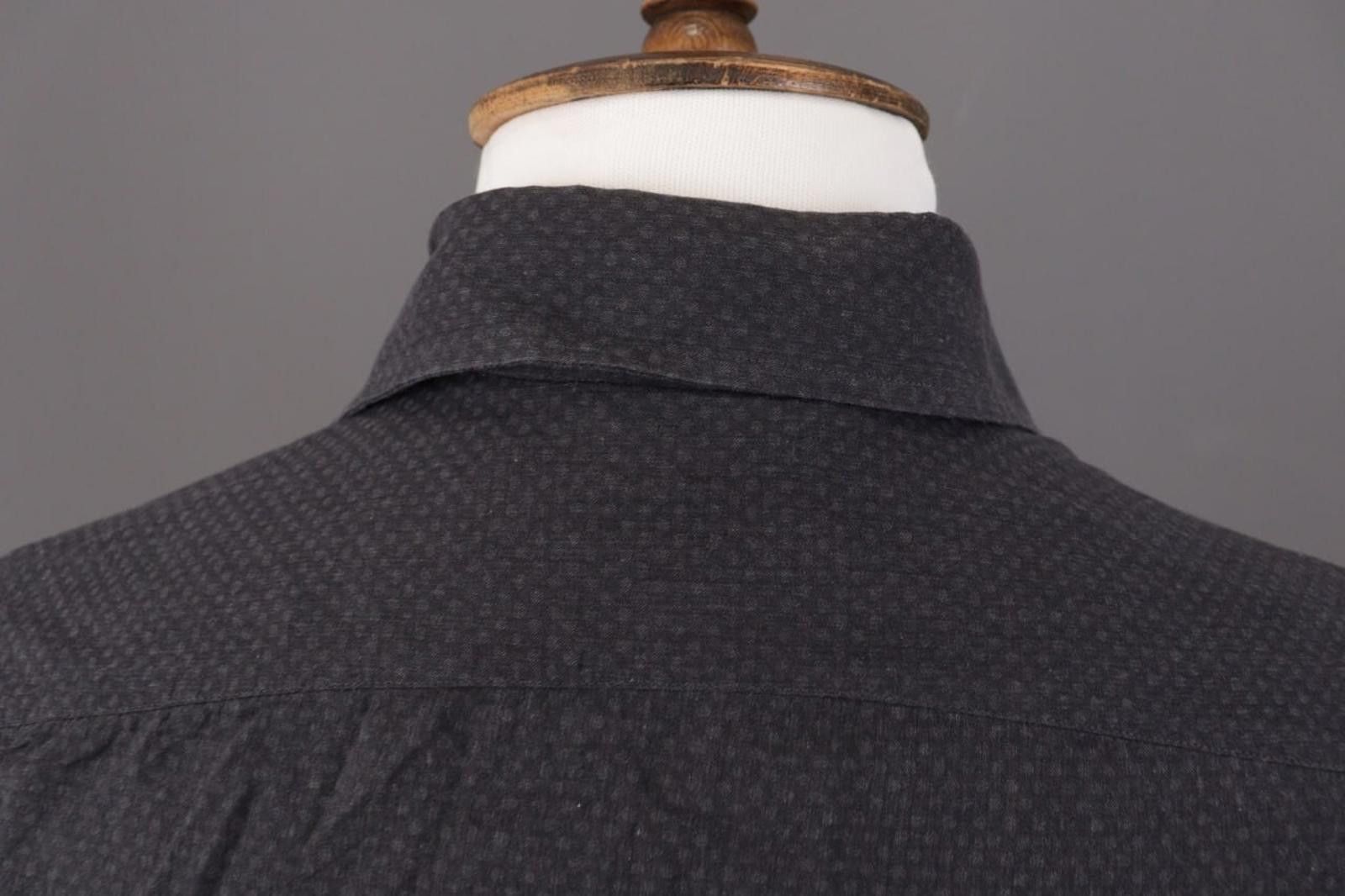 Eton Eton Slim Fit Black Dotted Button Down Shirt Size 38 S Size US M / EU 48-50 / 2 - 9 Thumbnail