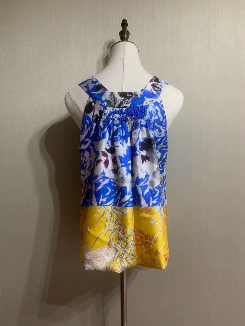 Dries Van Noten Dries Van Noten size:36 Blue printed silk top Size M / US 6-8 / IT 42-44 - 5 Thumbnail