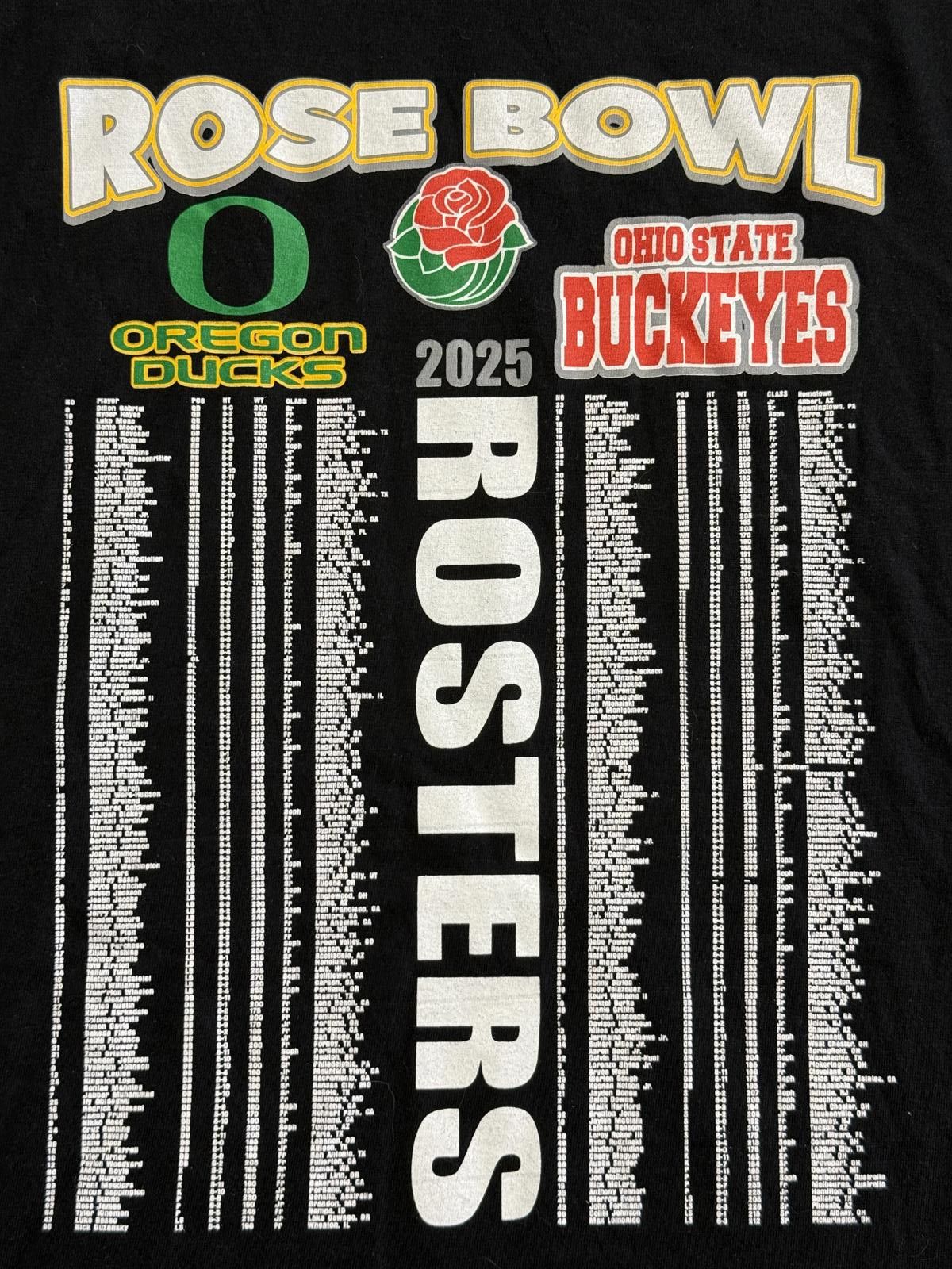 Gildan Rose Bowl T-shirt 111th Annual Ohio State vs Oregon 2025 XXL Size US XXL / EU 58 / 5 - 6 Thumbnail