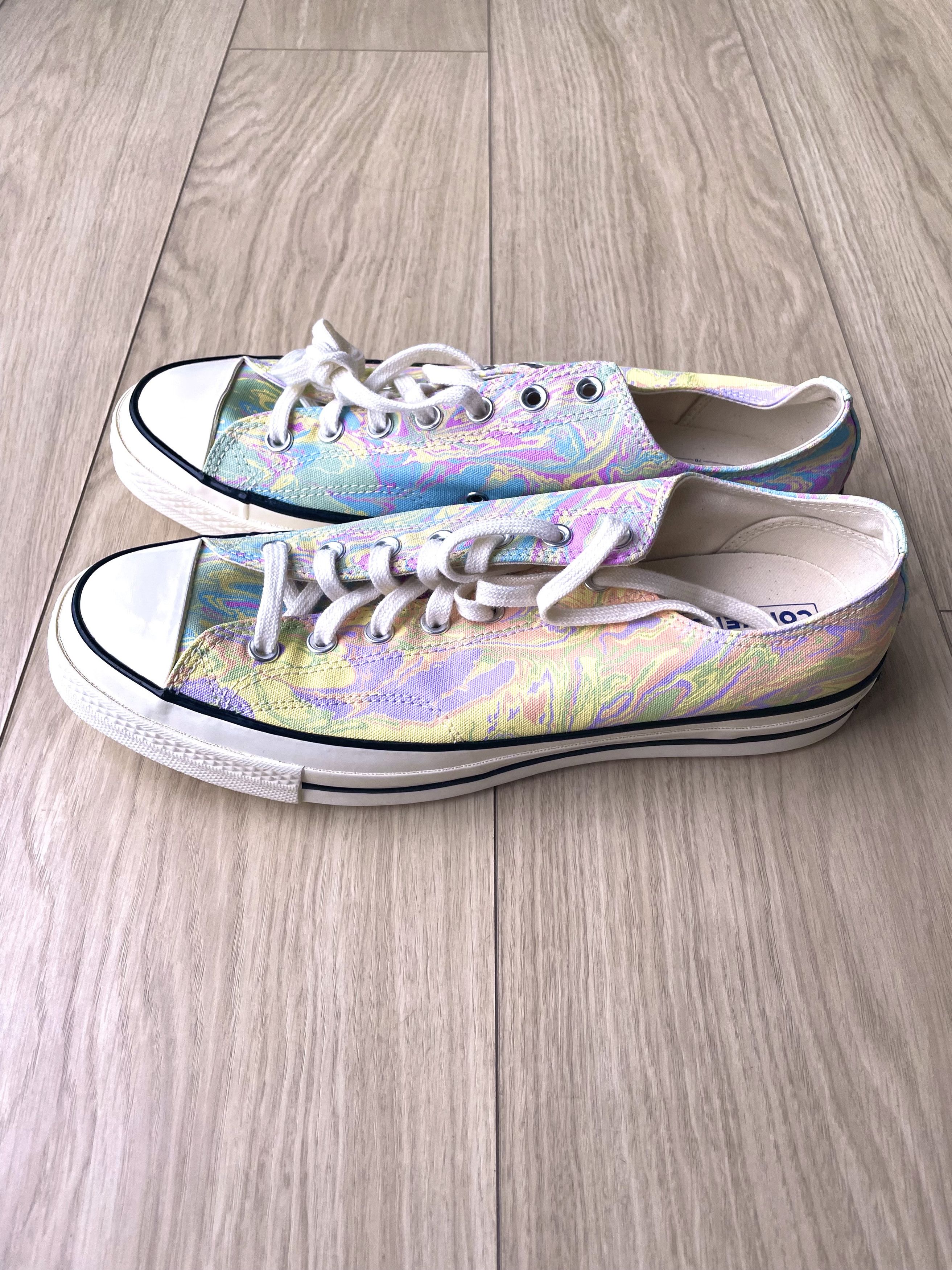 Converse RARE PASTEL PSYCHEDELIC MARBLE CHUCK TAYLOR CANVAS SNEAKERS Size US 12 / EU 45 - 5 Thumbnail