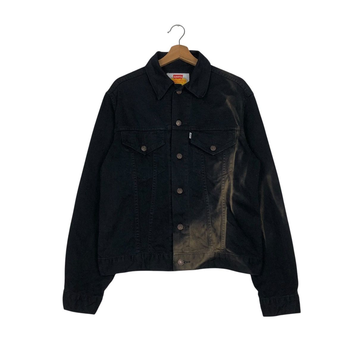 Levi's 🔥VINTAGE BIKER JACKET LEVI’S SUN FADED DESIGN VERY RARE Size US M / EU 48-50 / 2 - 3 Thumbnail