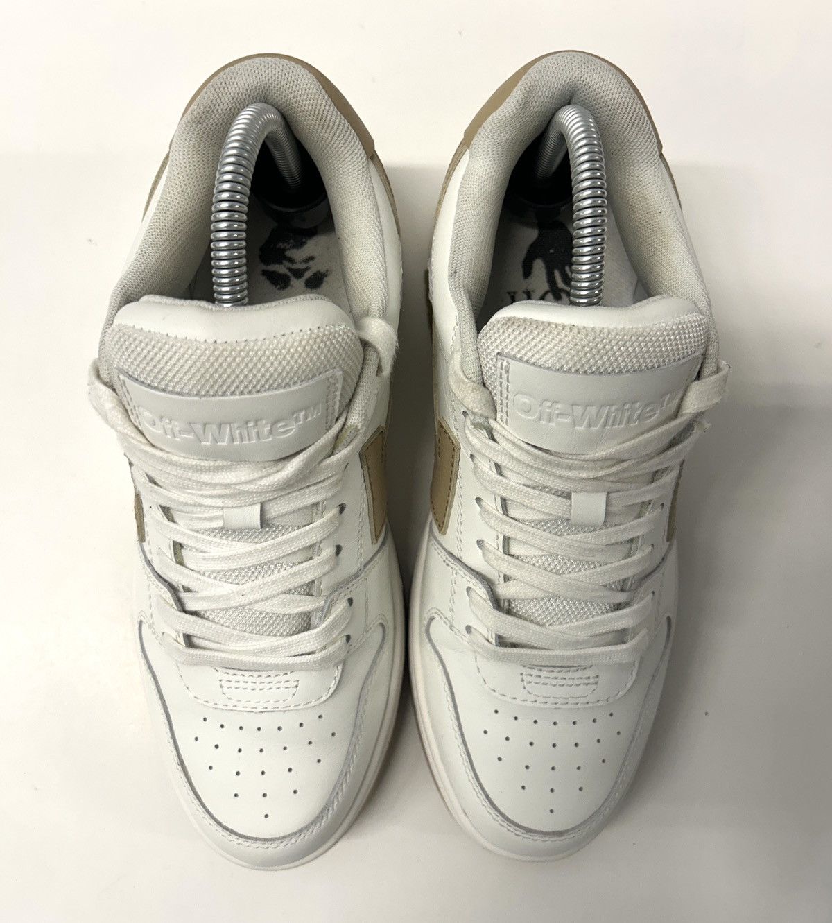 Off-White Off-White Out Of Office Calf Leather ‘White Beige’ Size: 38 Size US 8 / IT 38 - 4 Thumbnail