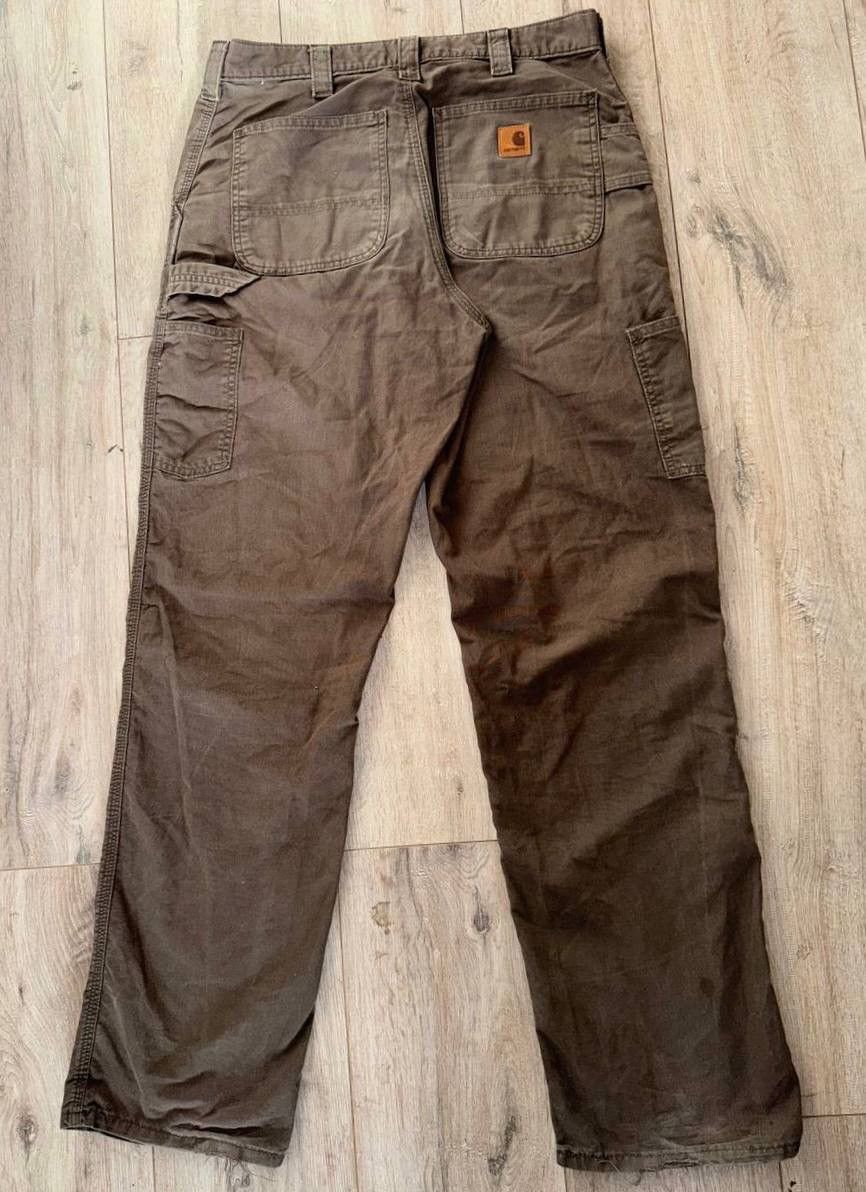 Carhartt × Vintage RARE vintage Carhartt hard cotton work pants Y2K Size US 32 / EU 48 - 2 Thumbnail