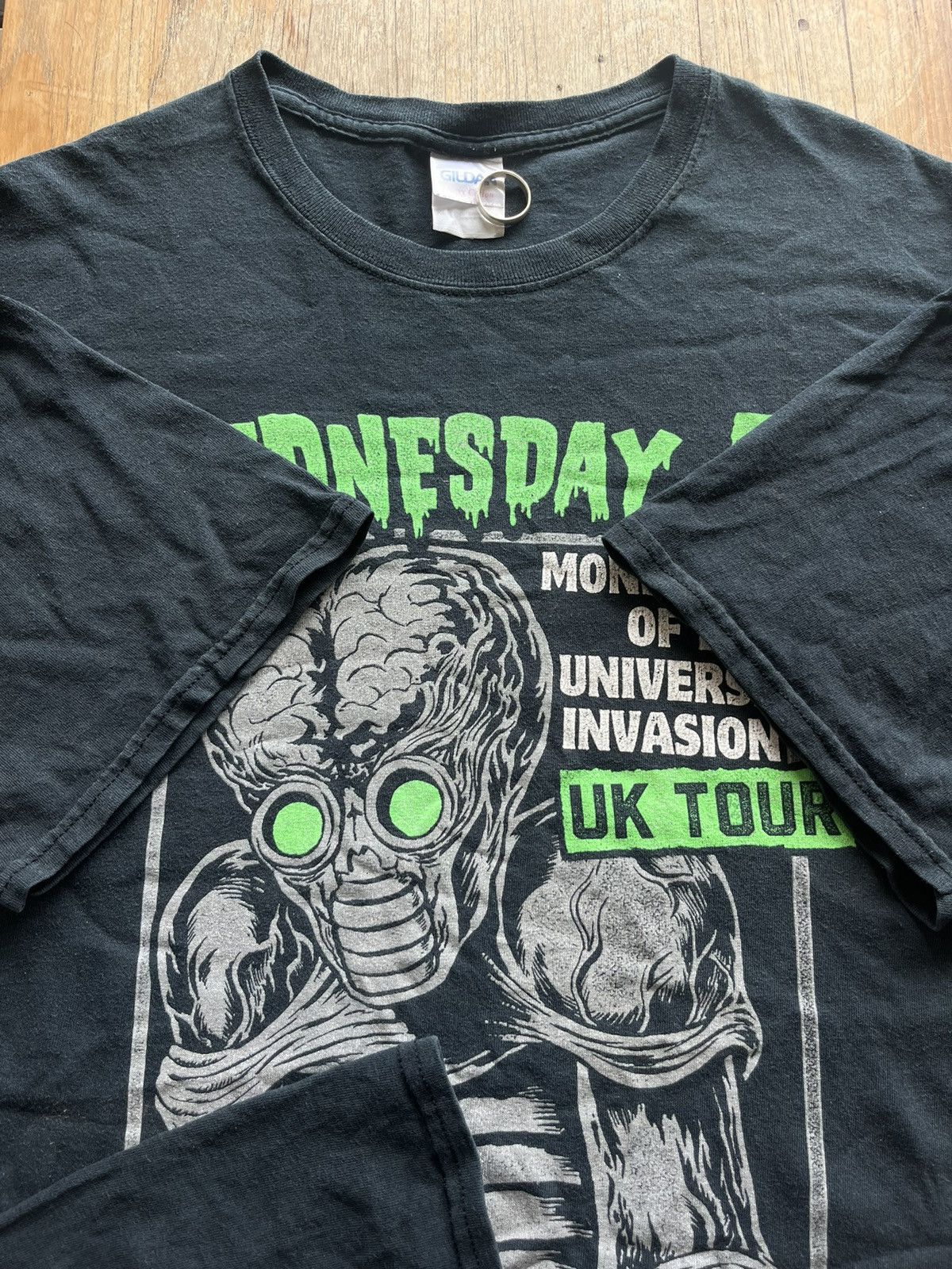 Vintage WEDNESDAY 13 Monsters Of The Universe Invasion UK TOUR Size US XL / EU 56 / 4 - 6 Thumbnail