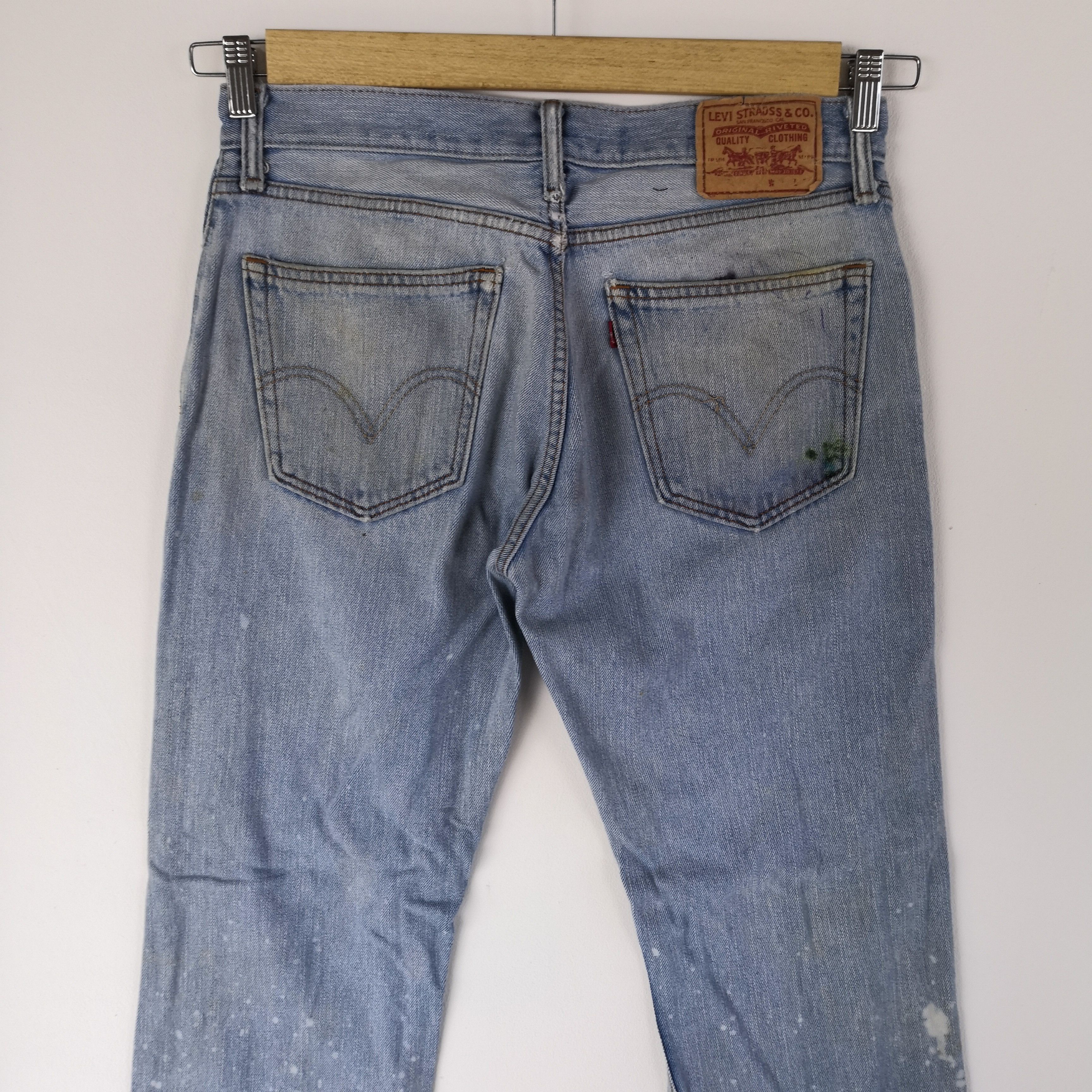 Levi's Vintage Y2K Levis 505 Light Wash Denim Levi's Faded Jeans Size US 32 / EU 48 - 4 Thumbnail
