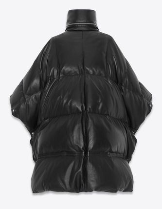 Saint Laurent Paris o1bcso1str1025 Down Cape In Lambskin in Black Size US M / EU 48-50 / 2 - 2 Thumbnail