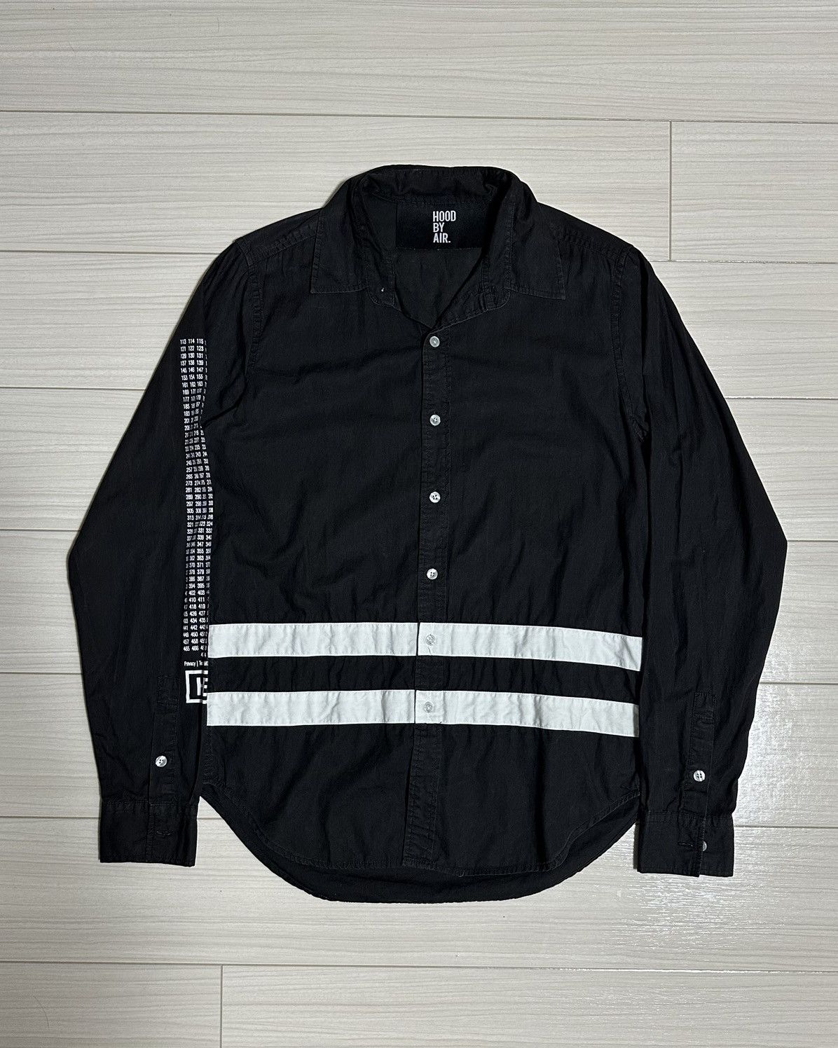 image of Anonymous Club x Hood By Air Shirt in Black, Men's (Size Medium)