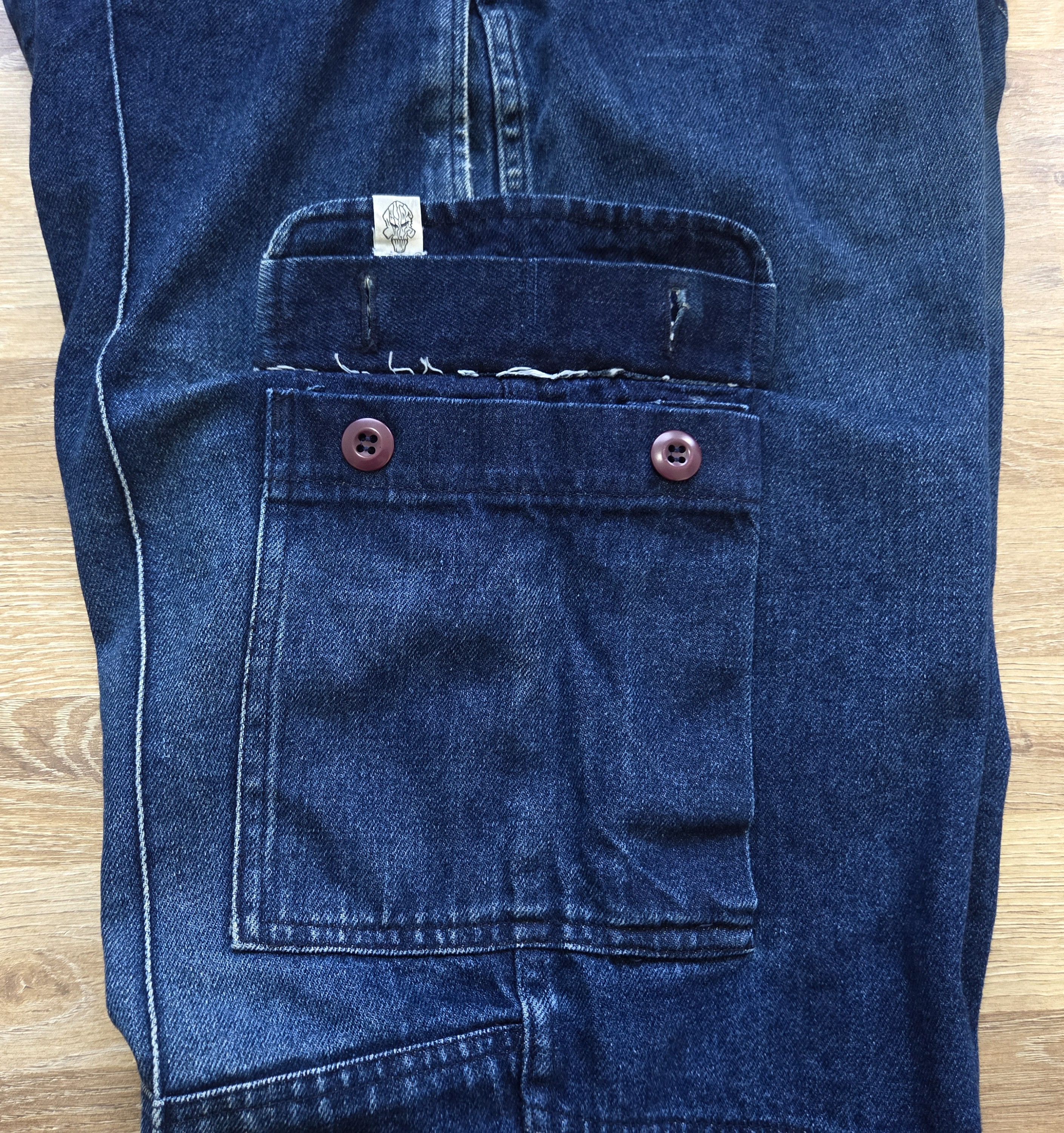 Japanese Brand Vintage Devilock Japan Cargo Utility Rider Punk Pants Jeans Size US 34 / EU 50 - 11 Thumbnail