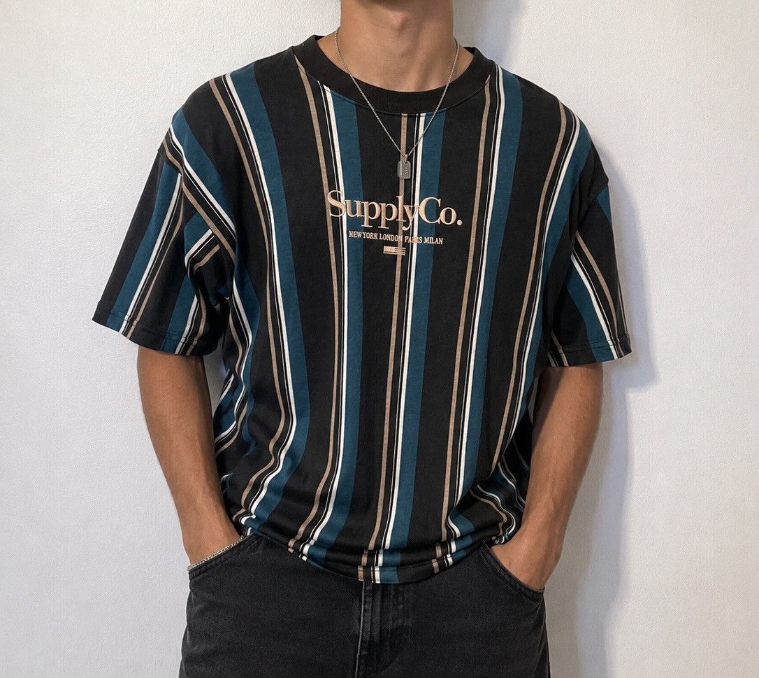 Cotton On Cotton On Supply Co Vertical Stripe Tee Size Medium Size US M / EU 48-50 / 2 - 1 Thumbnail