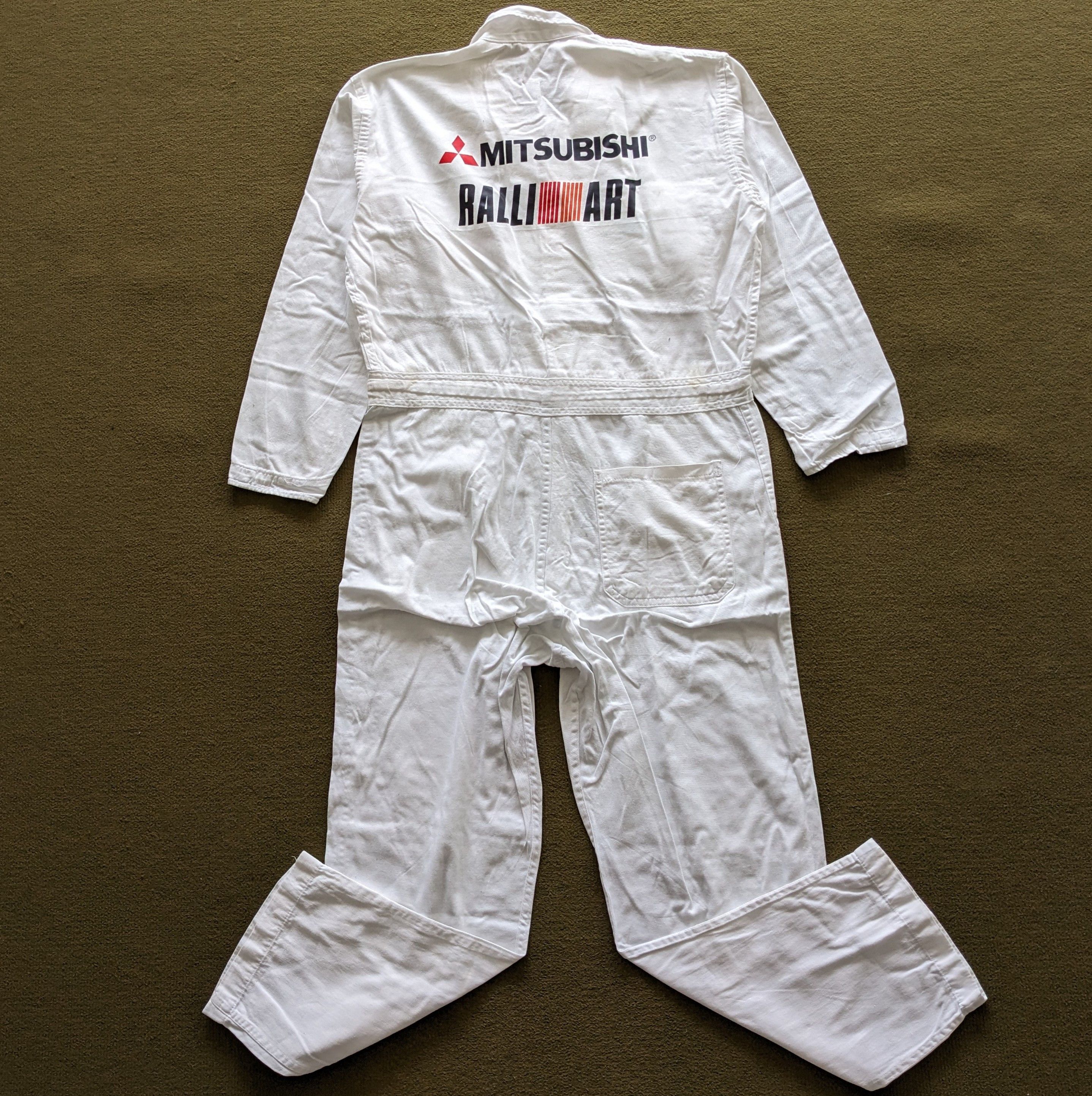 Vintage MITSUBISHI RALLI ART Racing Custom Coverall Jacket