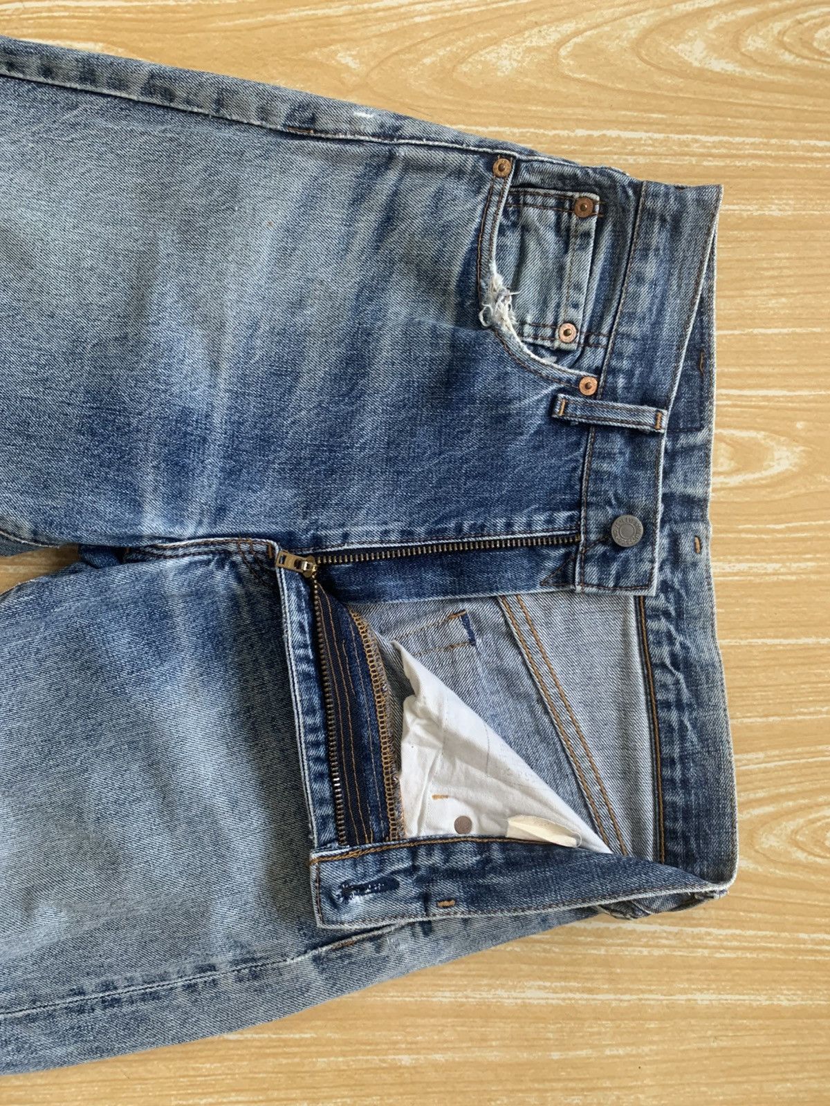 Levi's Rare.. Distressed Levi’s 502 Big E Made In Japan Size US 28 / EU 44 - 17 Thumbnail