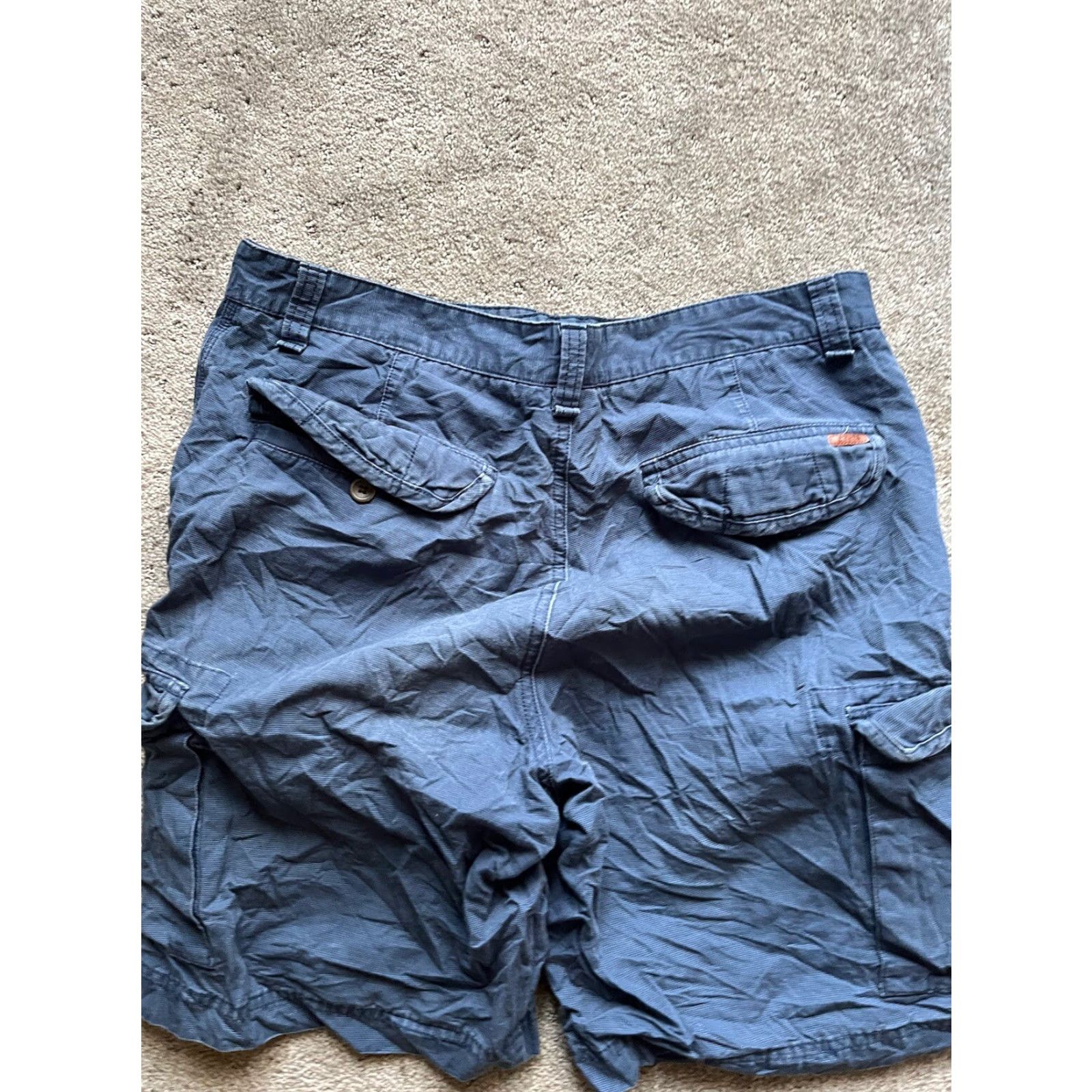 Chaps Chaps Men's Cargo Shorts Size 32 Blue Cotton Regular Fit Size US 32 / EU 48 - 2 Thumbnail