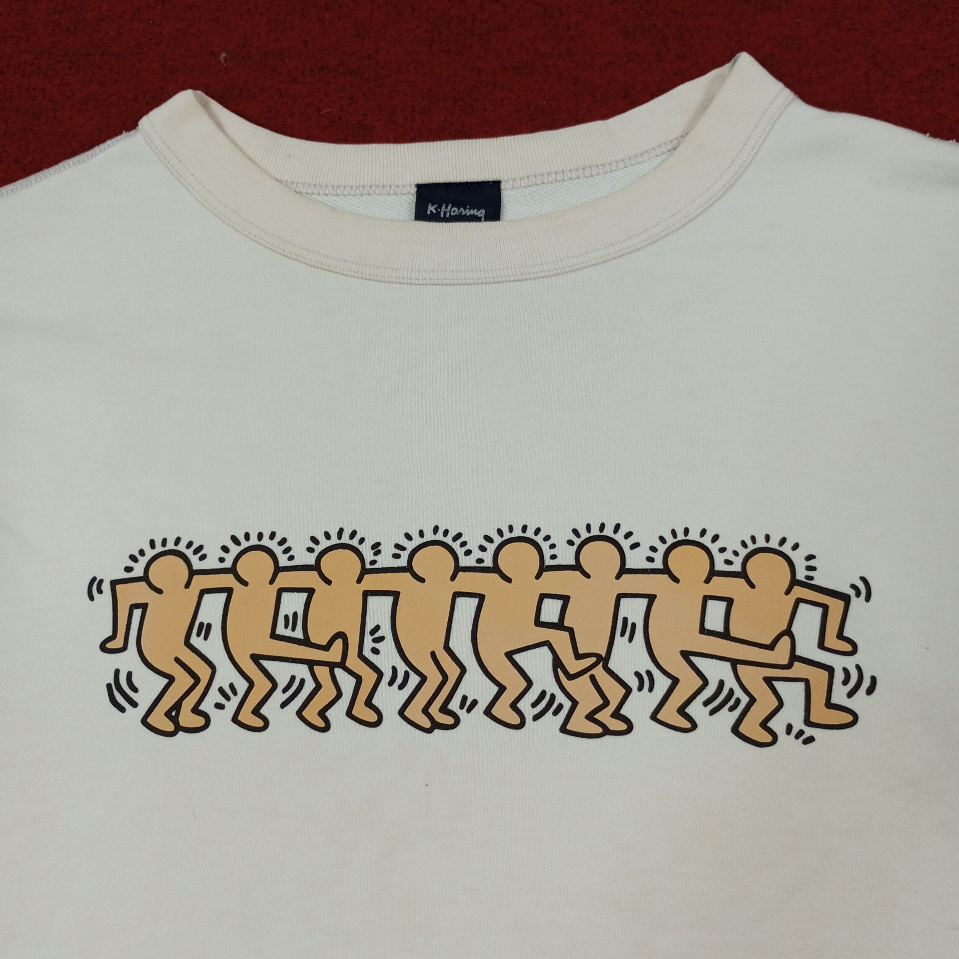 Keith Haring × Vintage Keith Haring Sweatshirt Streetwear Style Size US L / EU 52-54 / 3 - 2 Thumbnail