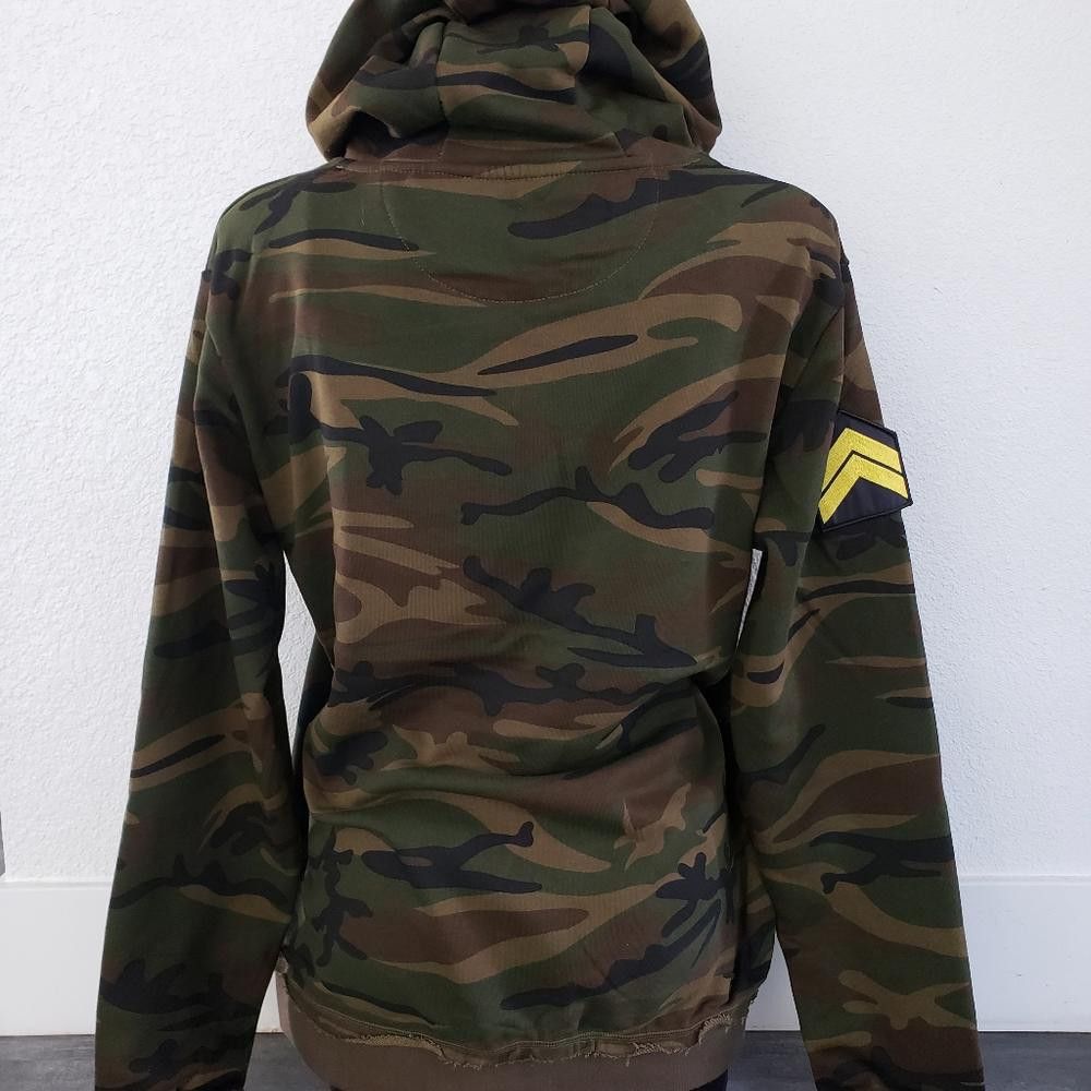 Designer New Designers | Peace Camo Khaki | Pullover Hoodie Size US L / EU 52-54 / 3 - 2 Thumbnail