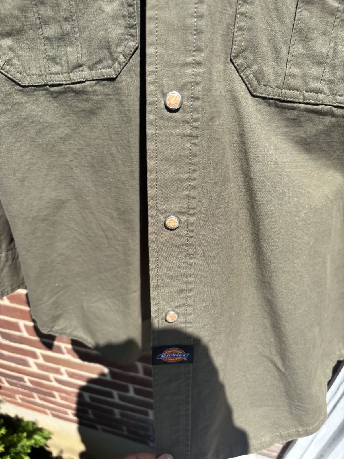 Dickies × Vintage Vintage Dickies Button Up Shirt Size US L / EU 52-54 / 3 - 4 Thumbnail