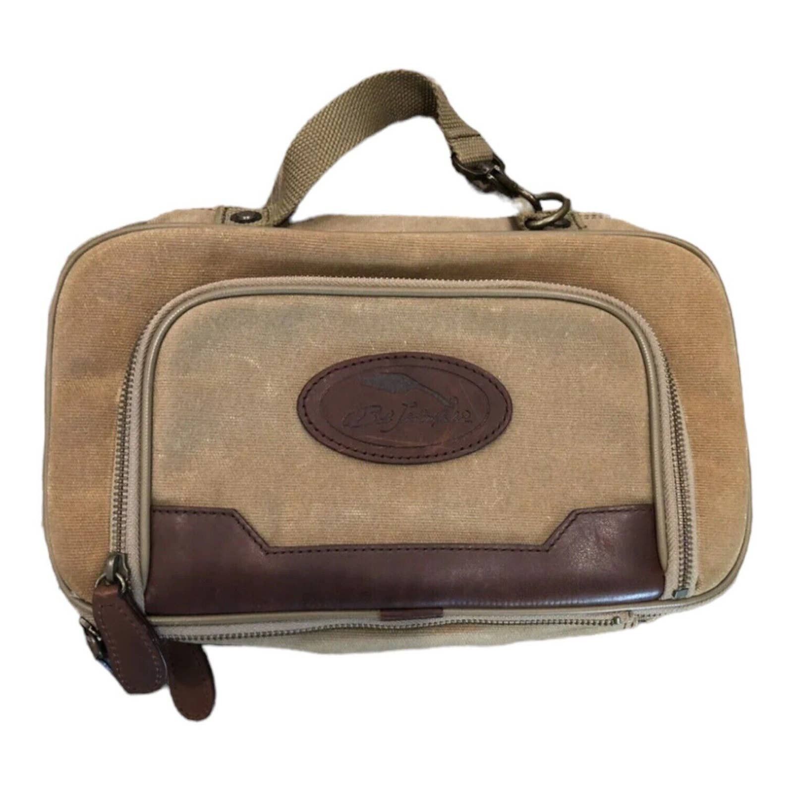 Vintage Bob Timberlake Travel Bag Canvas Expandable Tan Dopp Grailed