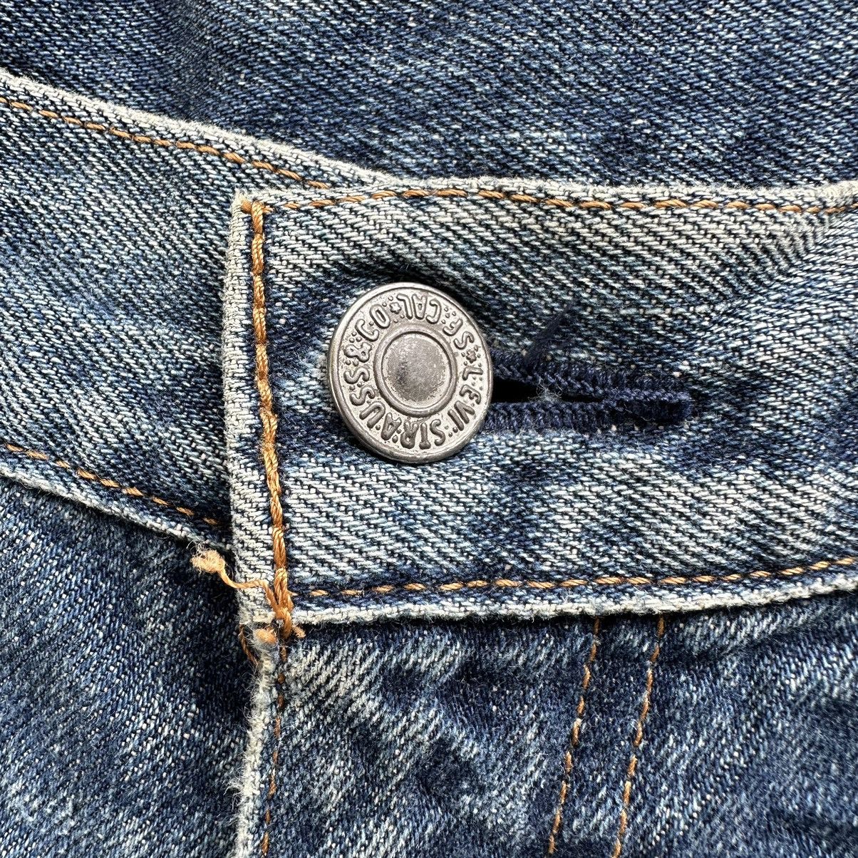 Japanese Brand Vtg🔥Levi’s 502 Talon Selvedge Distressed Faded Denim Jean Size US 30 / EU 46 - 6 Thumbnail