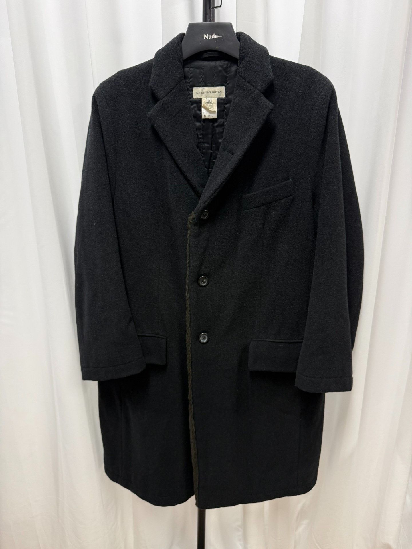 Dries Van Noten Dries Van Noten Fur Collar Loose Coat Size US S / EU 44-46 / 1 - 1 Thumbnail