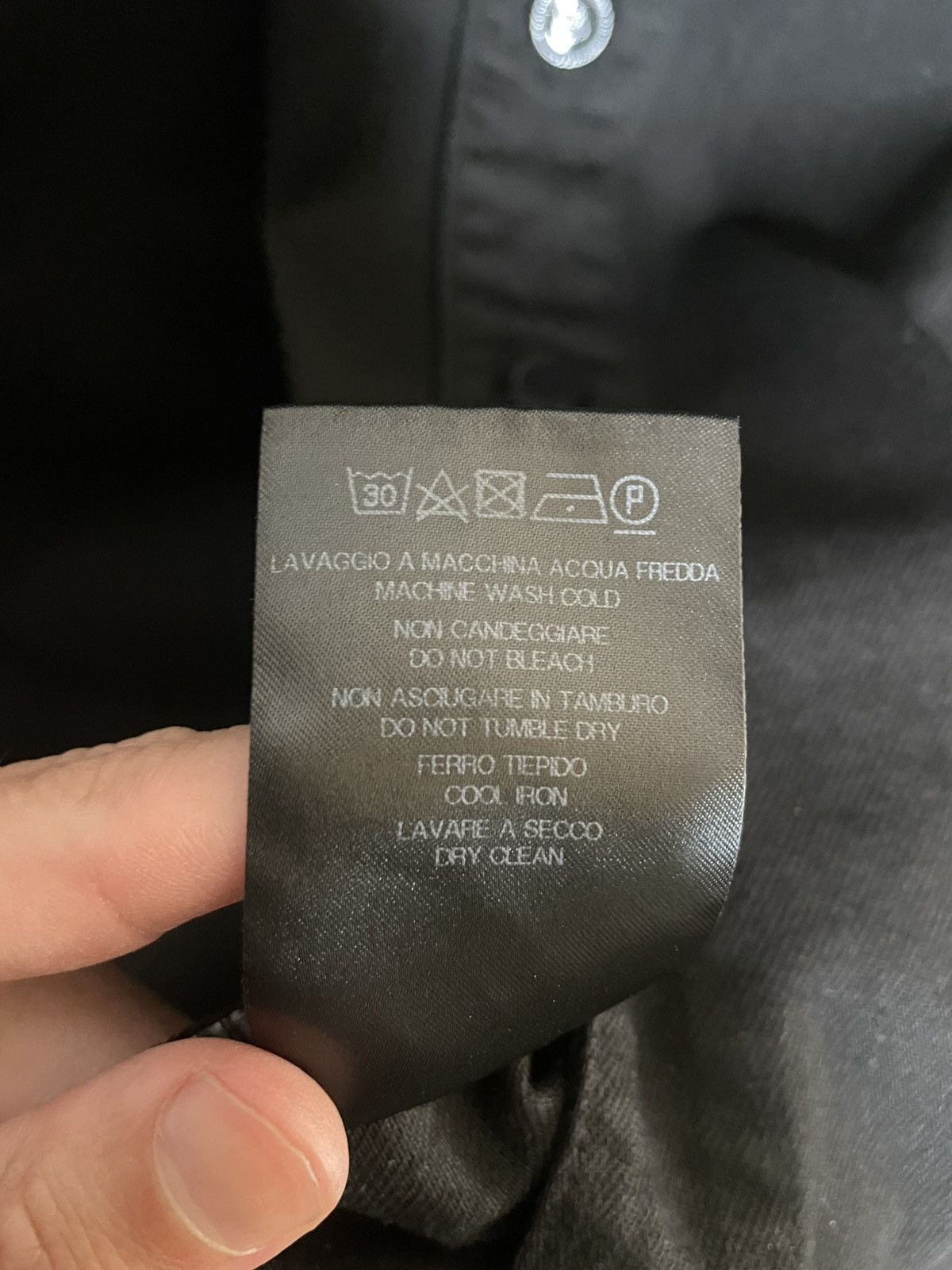 Raf Simons Raf Simons SS23 Straight Fit Denim Leather Patch Shirt Size US S / EU 44-46 / 1 - 7 Thumbnail