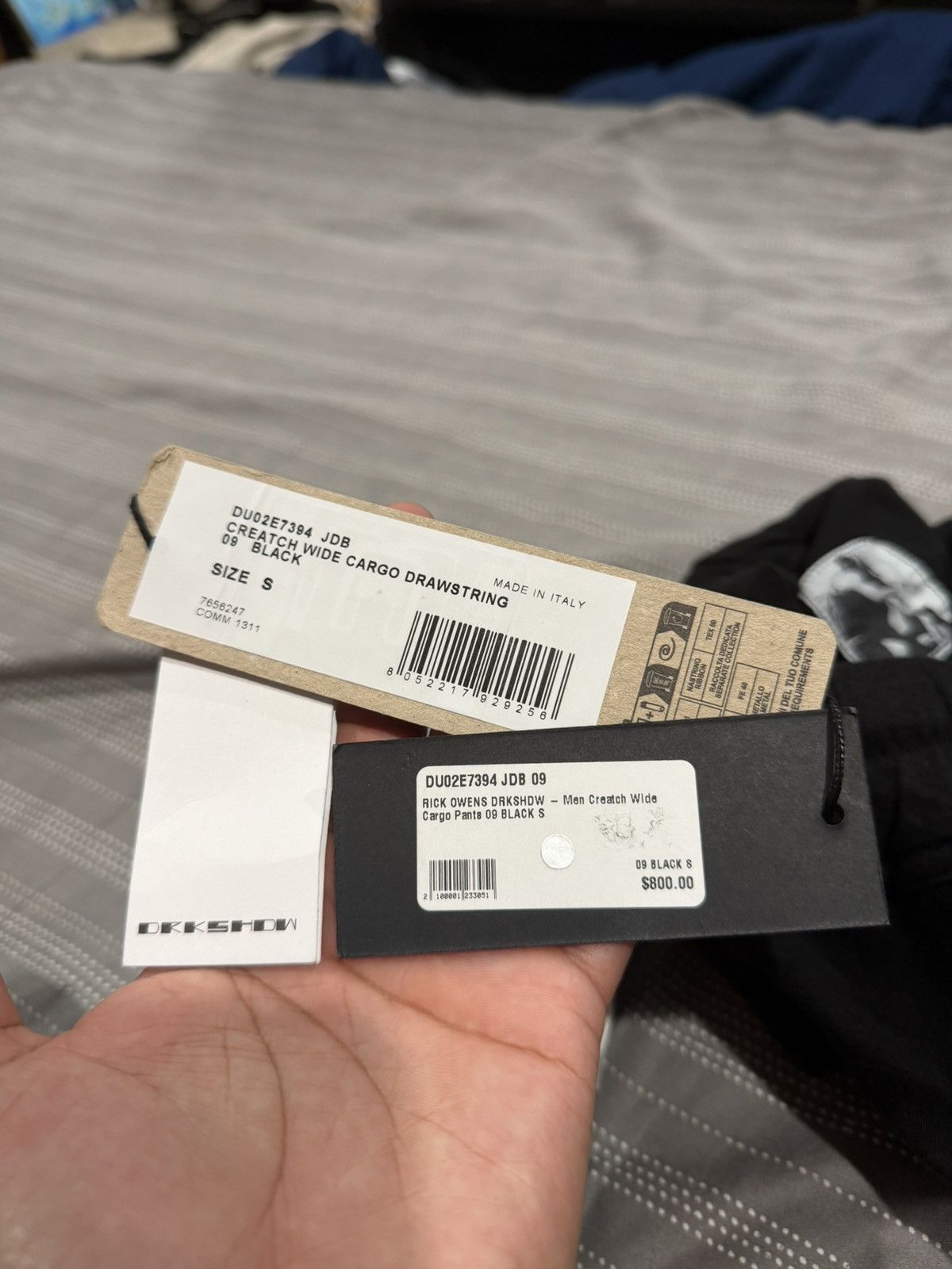 Rick Owens Rick Owens Wide Leg Creatch Cargo Pants Size US 30 / EU 46 - 8 Thumbnail