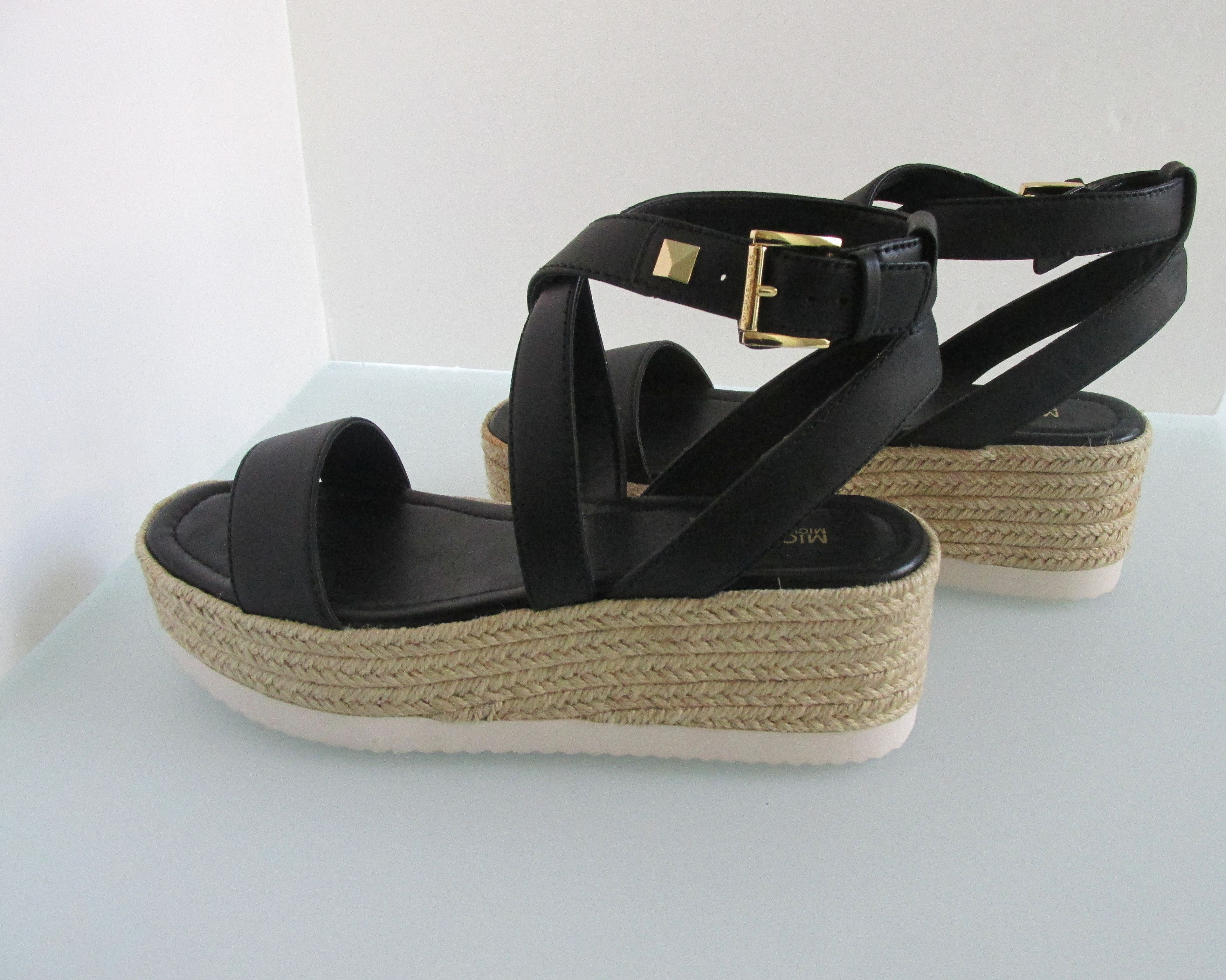 Michael Kors Michael Kors (New) Lowry Wedge Women's Leather Wedges 8 M Size US 8 / IT 38 - 4 Thumbnail